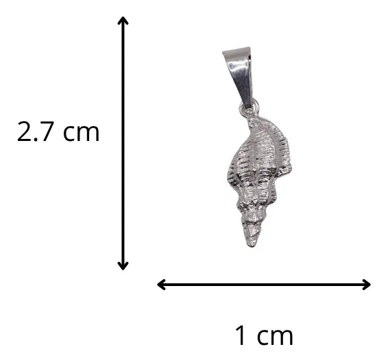 Dije De Caracola + Cadena en Plata .925