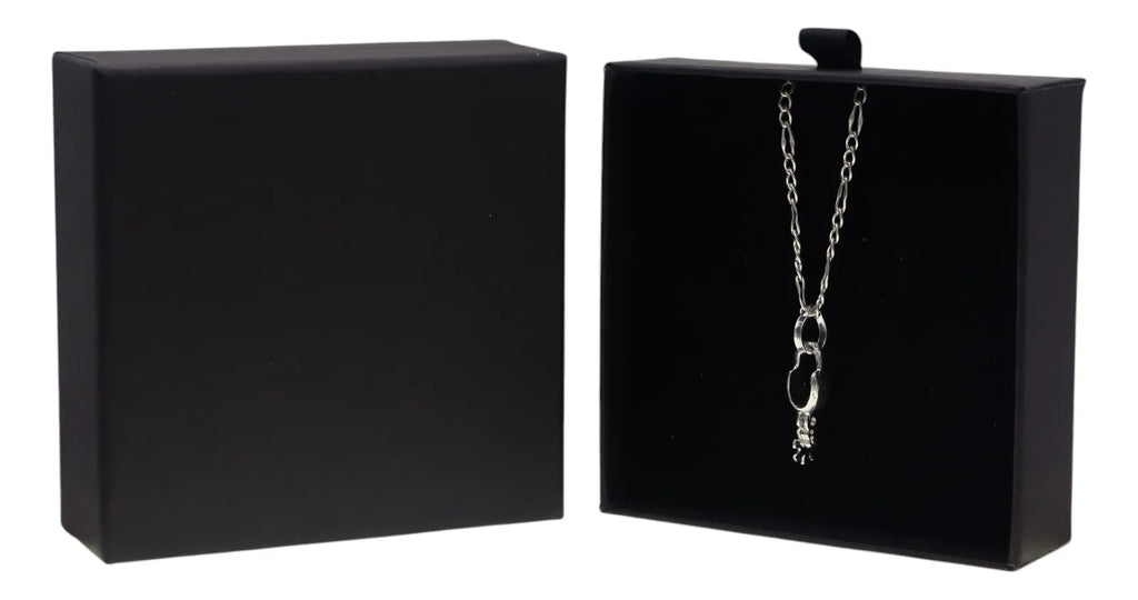 Dije De Bota Vaquera Con Espuela + Cadena en Plata .925