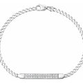 Esclava De Plata .925 Con Circonias Blancas 17.5 cm