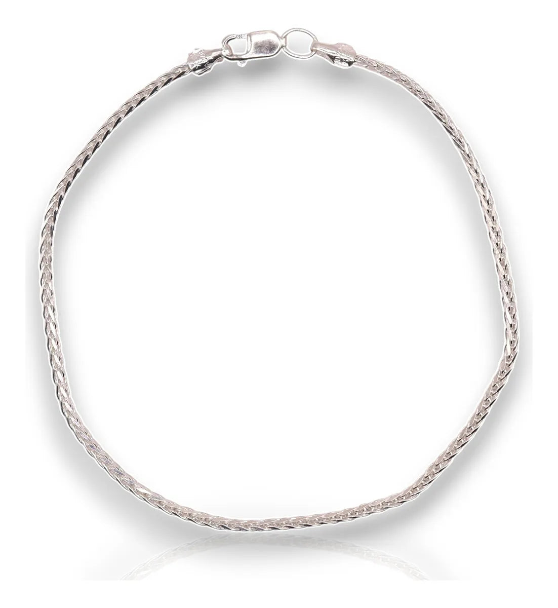 Pulsera Espiga Plata .925  18 Cm