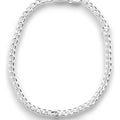 Pulsera Cubana Plata .925 | Jozep Joyería Plateado 17.5 Cm