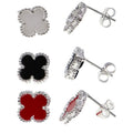 Aretes Tipo Trébol En Plata .925