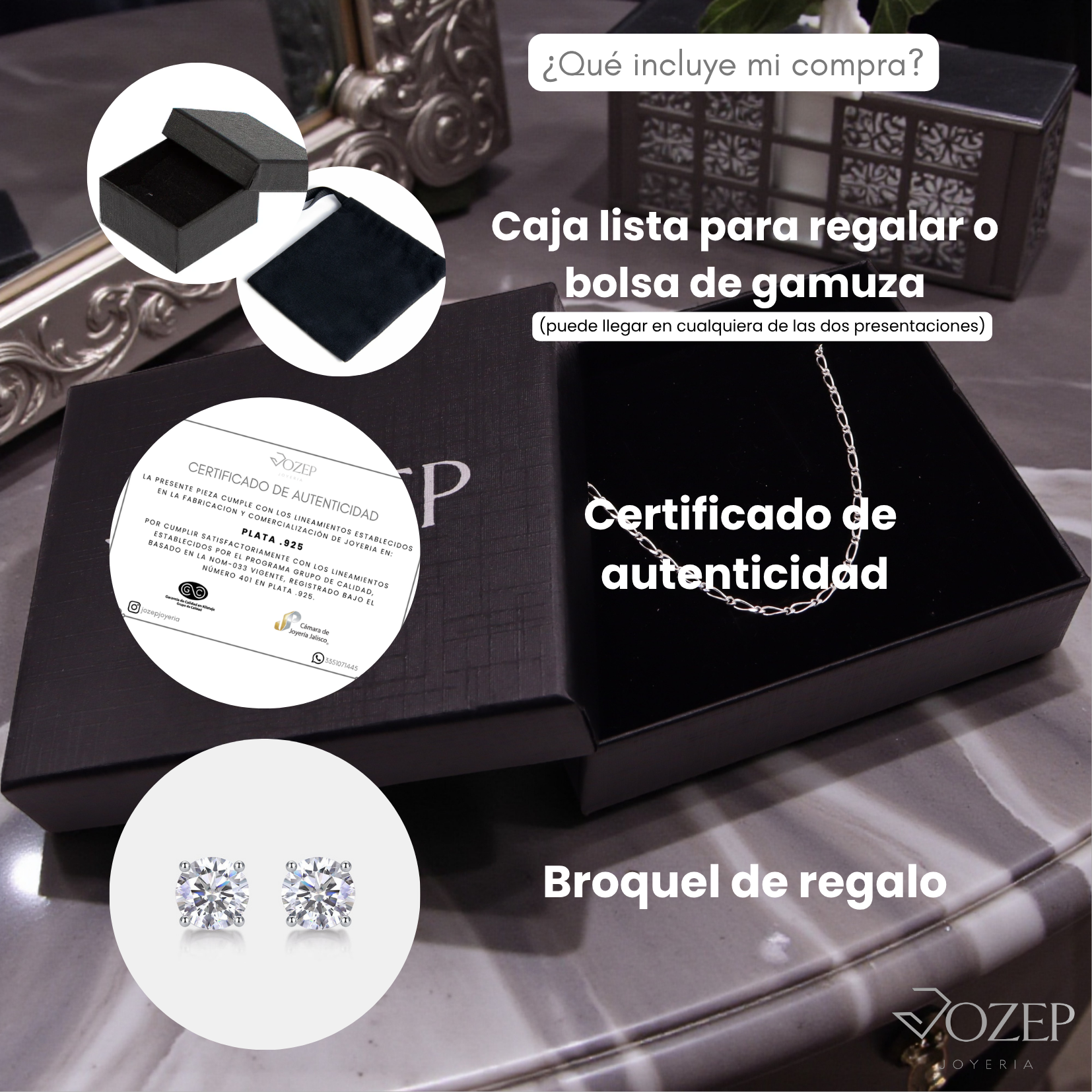 Cadena Fígaro 1x1 Plata .925 50 cm o 60 cm | Jozep Joyería