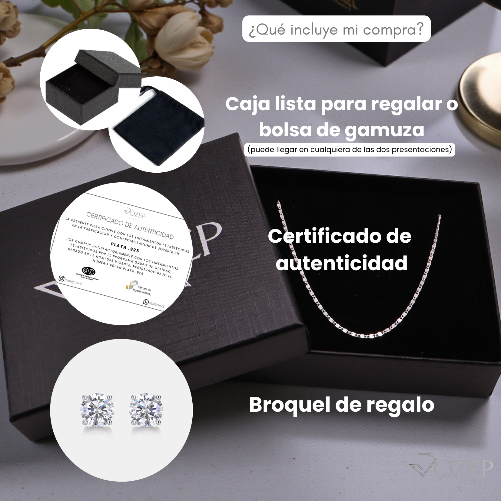 Cadena Gucci Mini de Plata .925