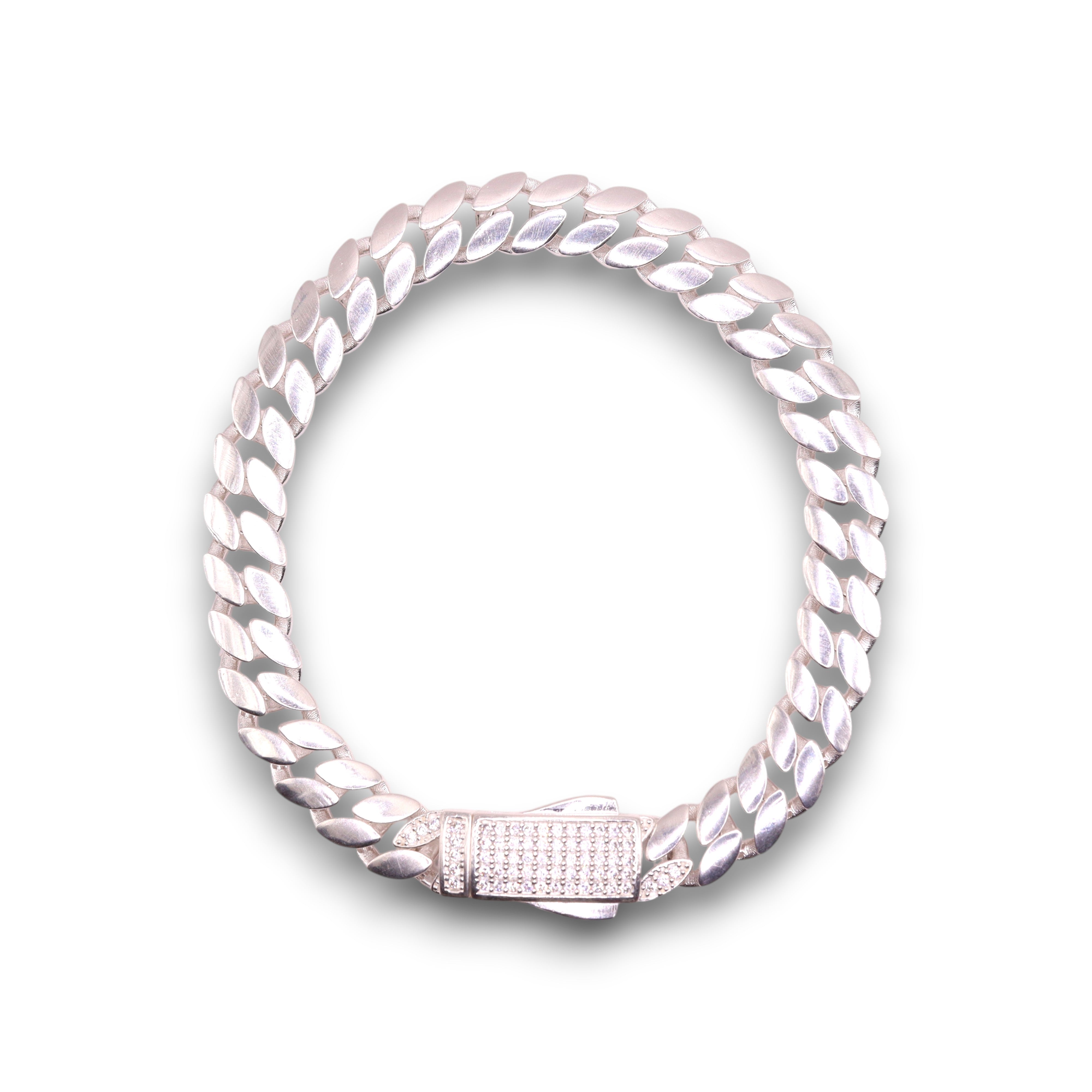 Pulsera Plata .925 Cubana Gruesa Lisa 19.5 cm