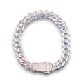 Pulsera Plata .925 Mate Angular 18 cm