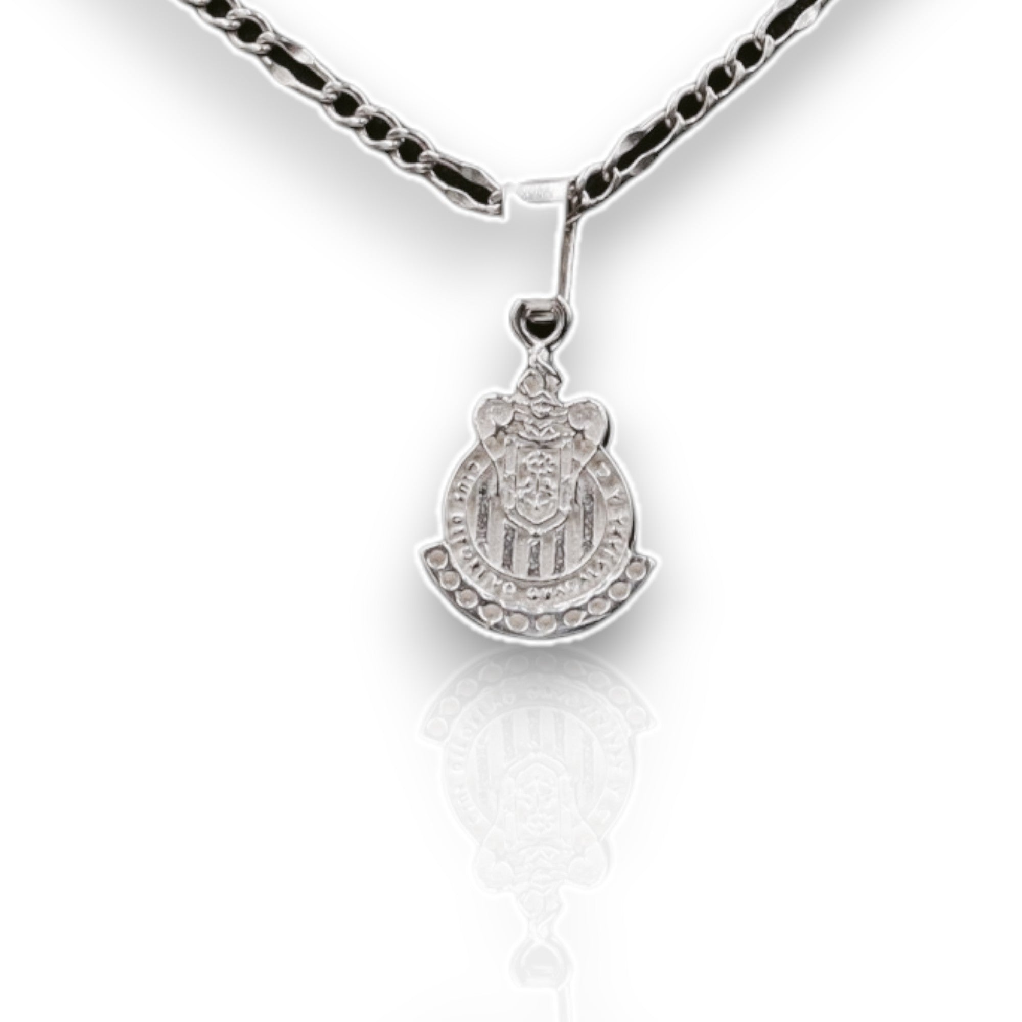 Dije Escudo Chivas + Cadena en Plata .925