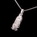 Dije Virgen Pequeña Blanca Plata .925