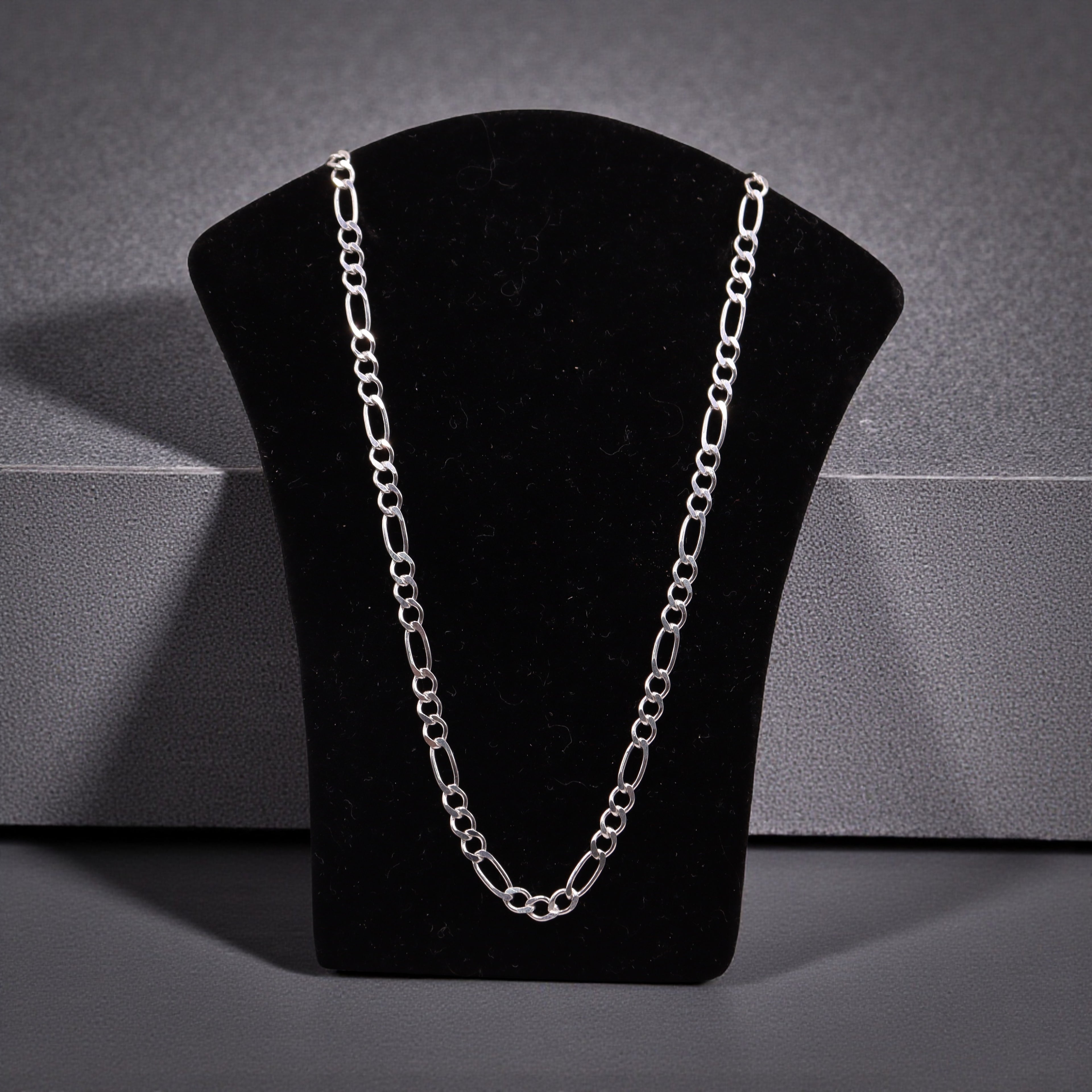 Cadena Fígaro Plata .925 50 y 60  Cm