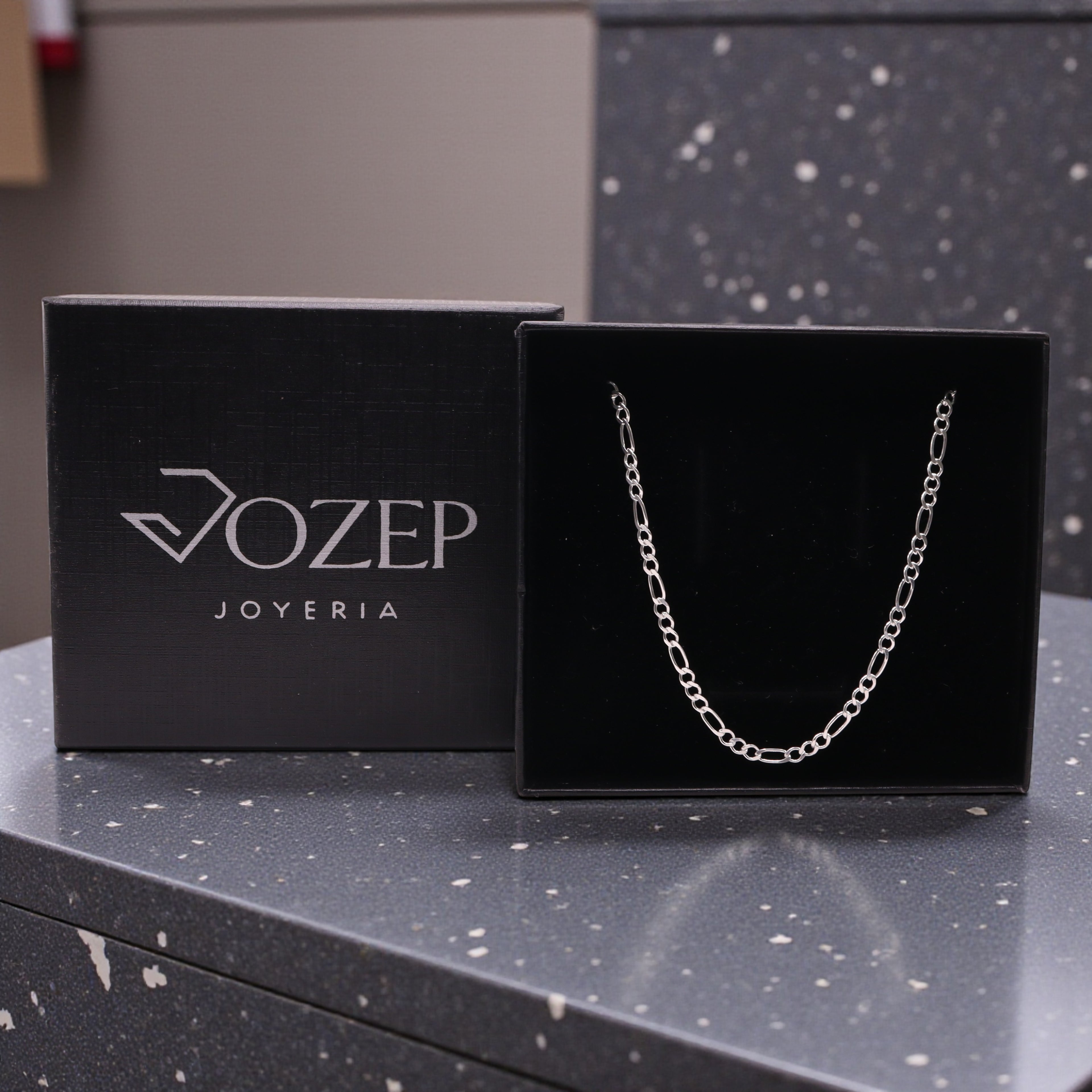 Cadena Fígaro Plata .925 50 y 60  Cm