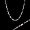 Cadena Fígaro Plata .925 50 y 60  Cm