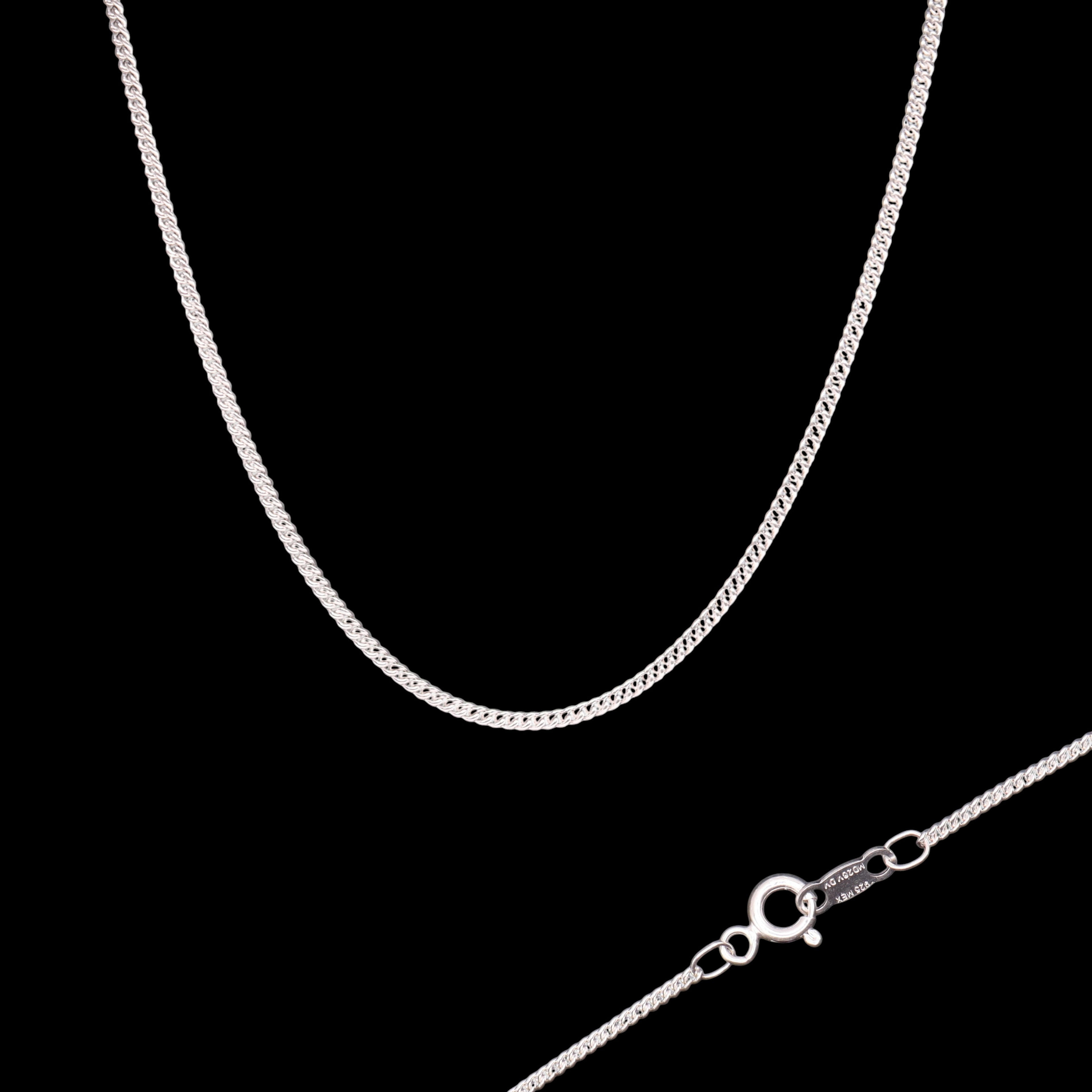 Cadena Cubana Mini Plata .925 50 cm o 60 cm | Jozep Joyería