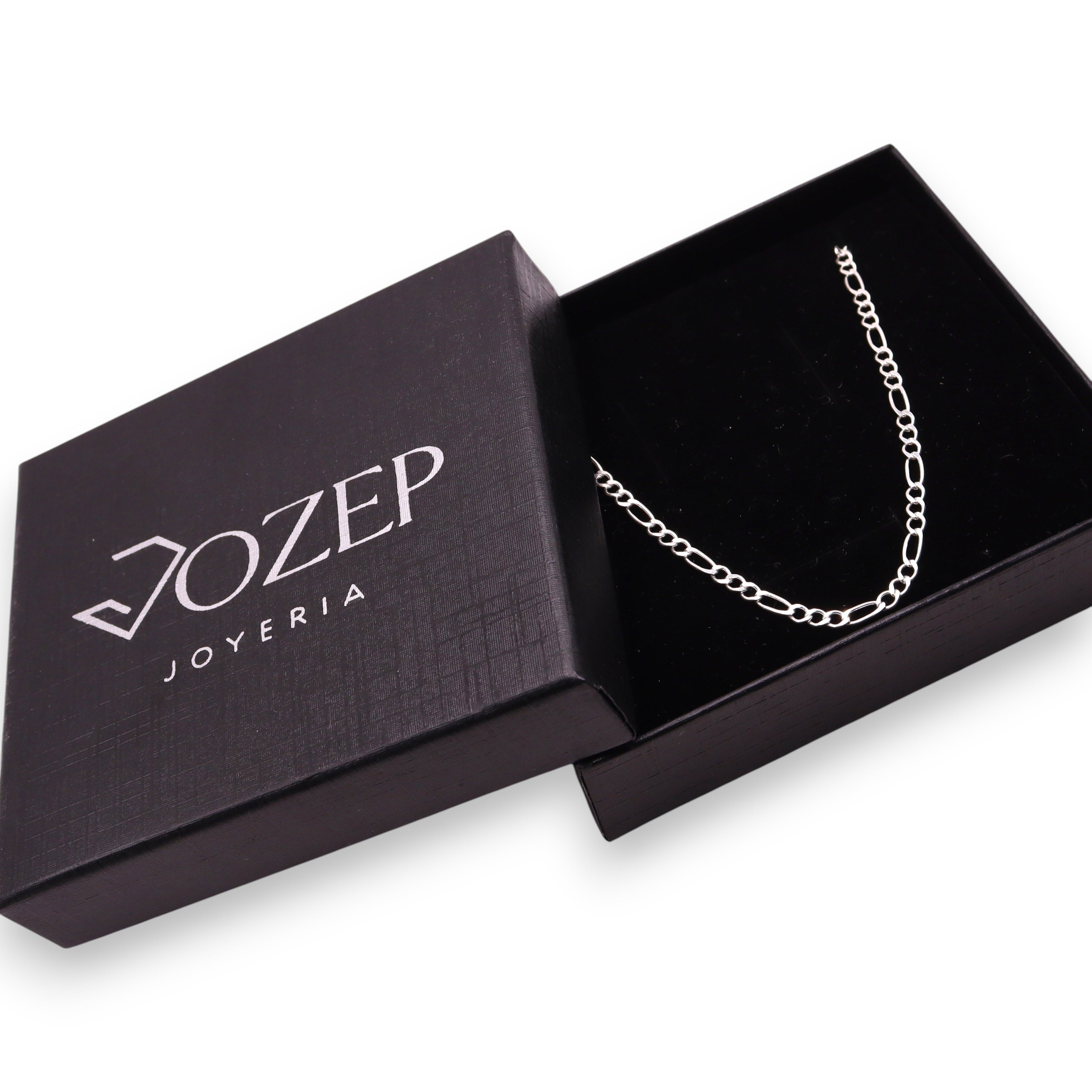 Cadena Fígaro Plata .925 50 y 60  Cm