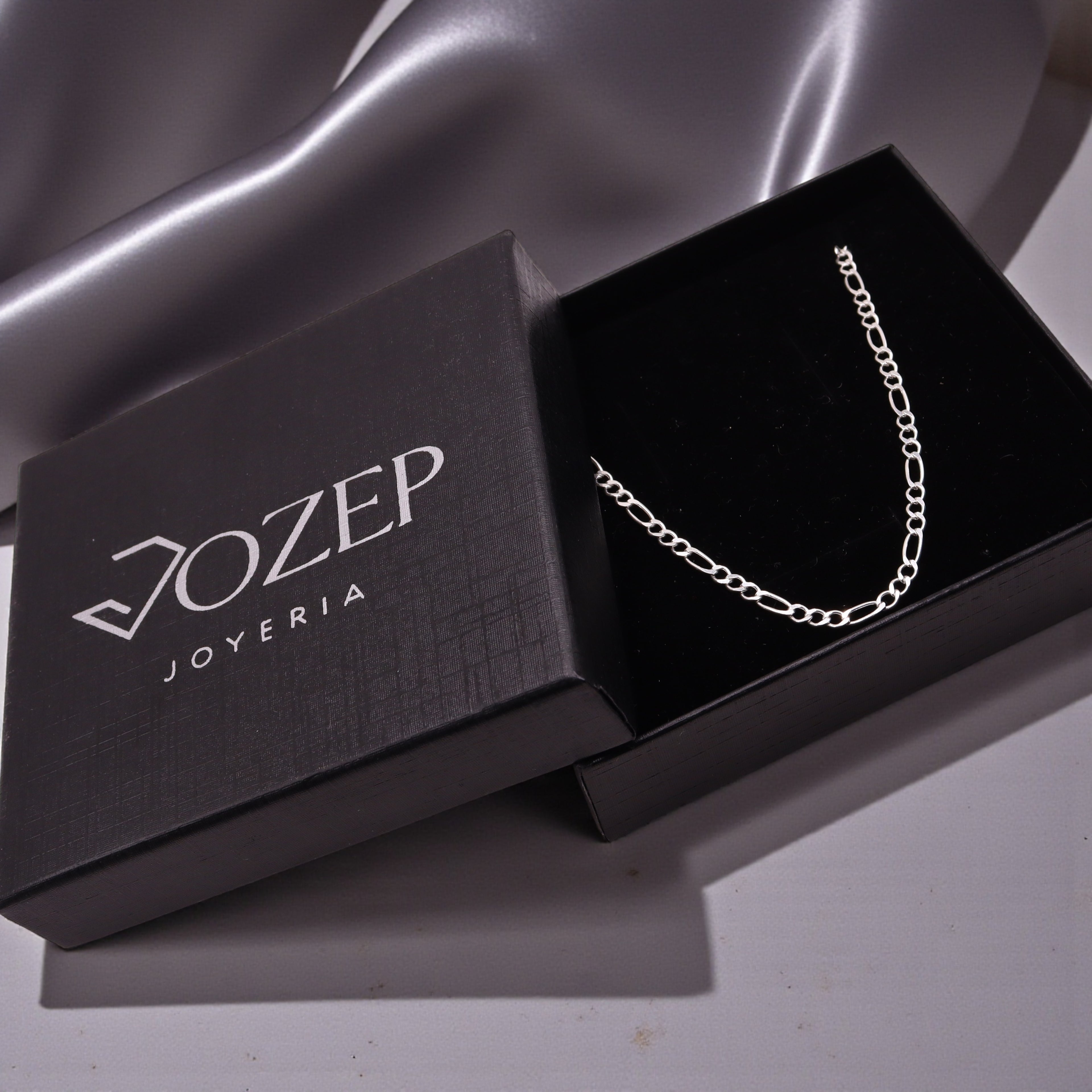 Cadena Fígaro Plata .925 50 y 60  Cm