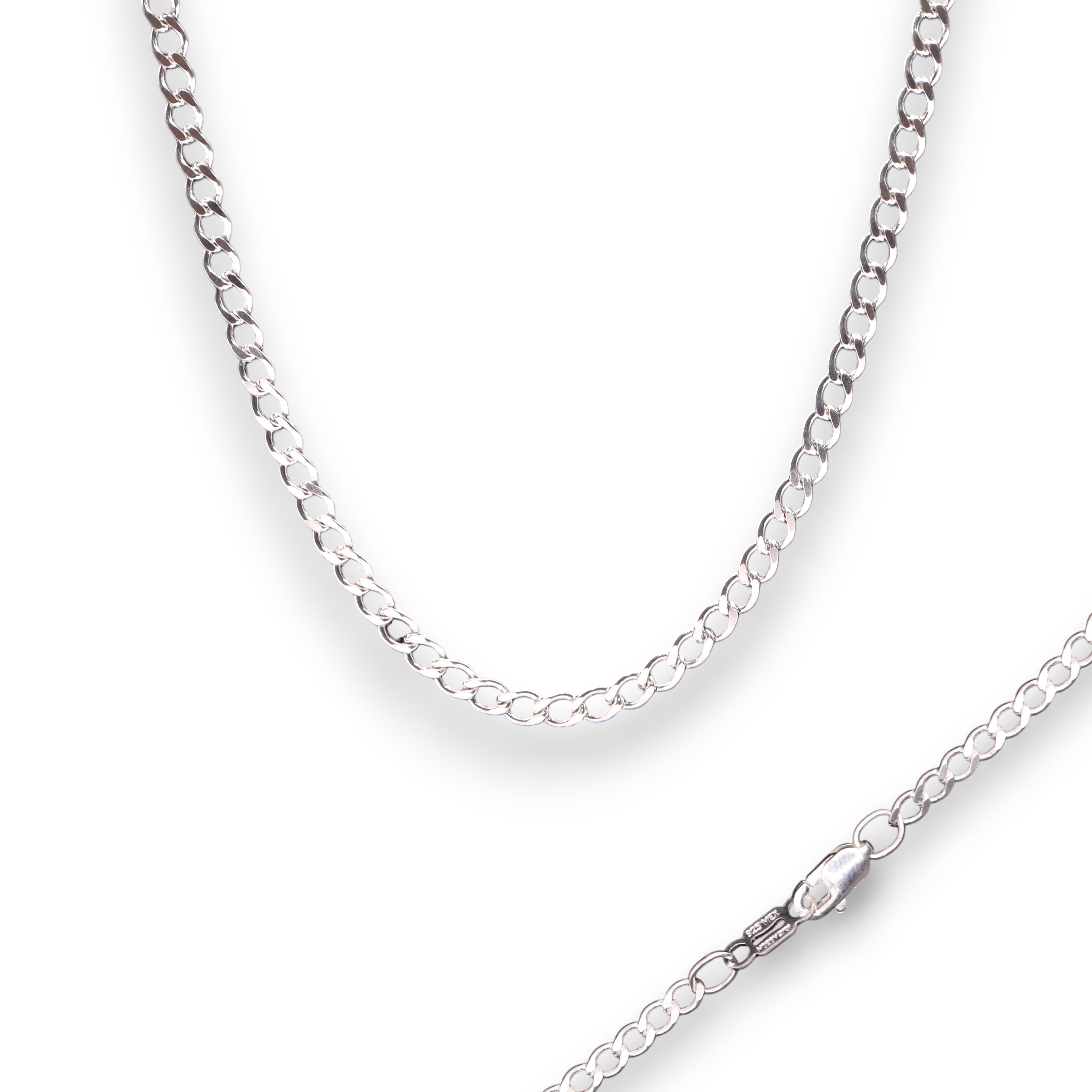 Cadena Cubana de Plata .925 50cm o 60cm