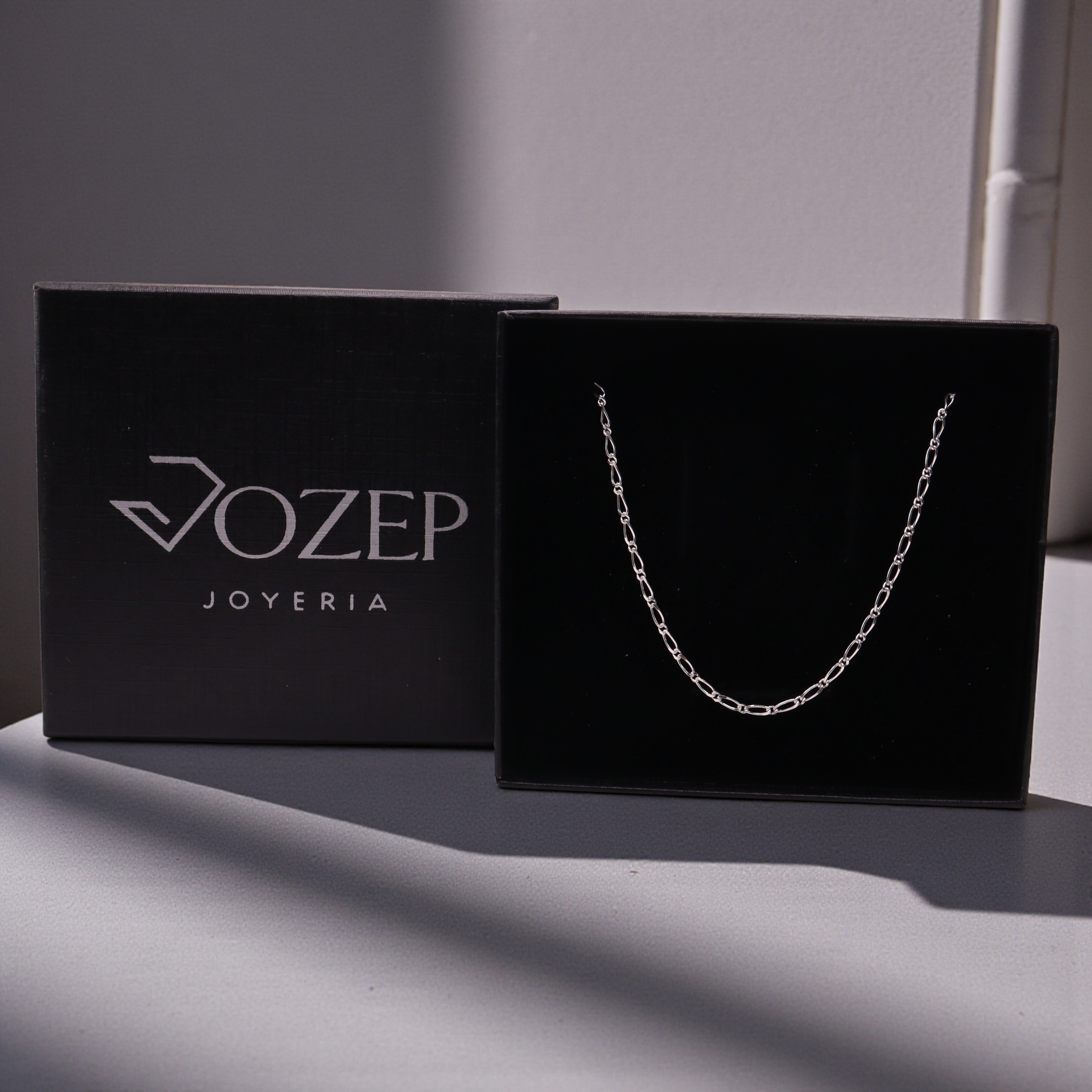 Cadena Fígaro 1x1 Plata .925 50 cm o 60 cm | Jozep Joyería