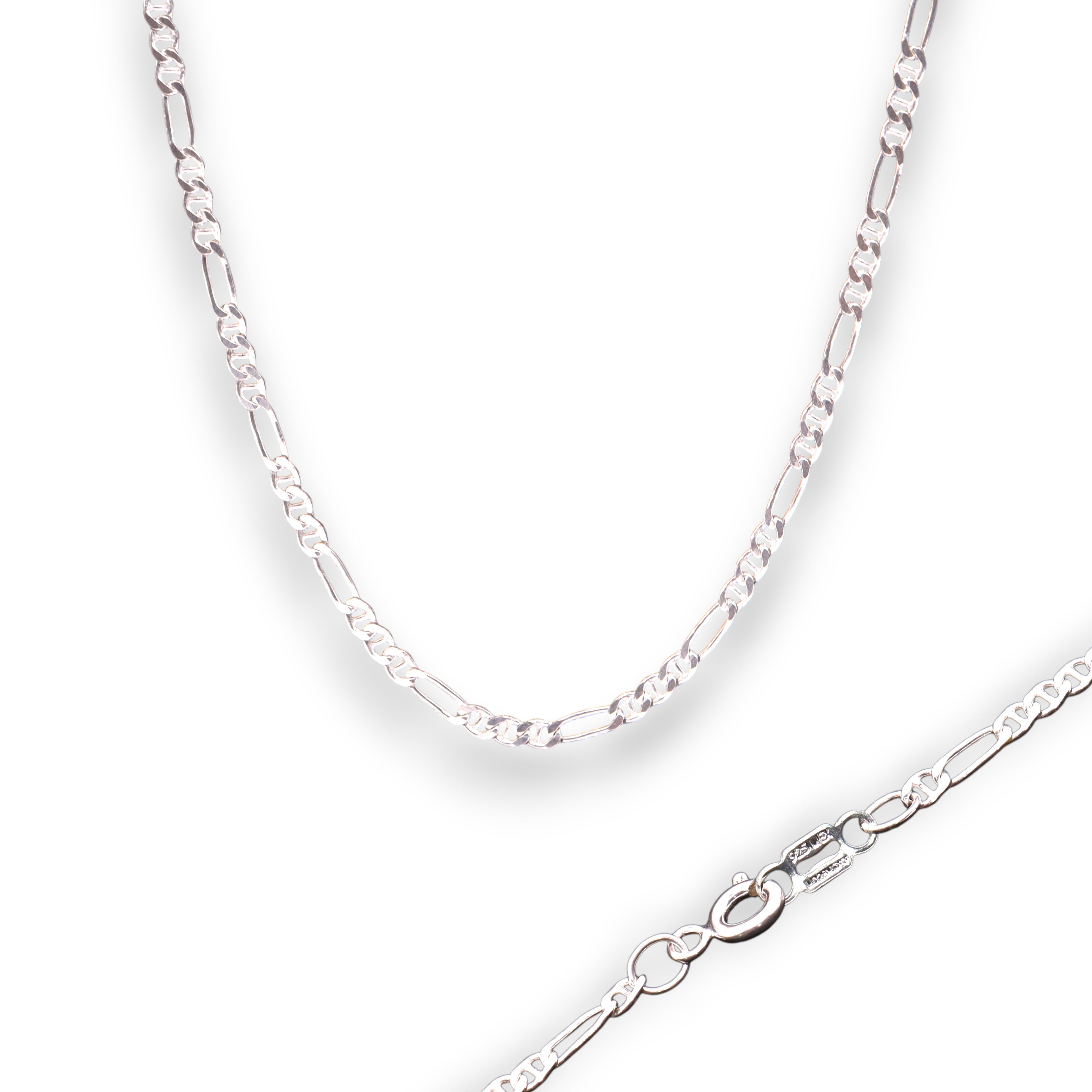 Cadena Figaruchi Plata .925 50 O 60 Cm Unisex