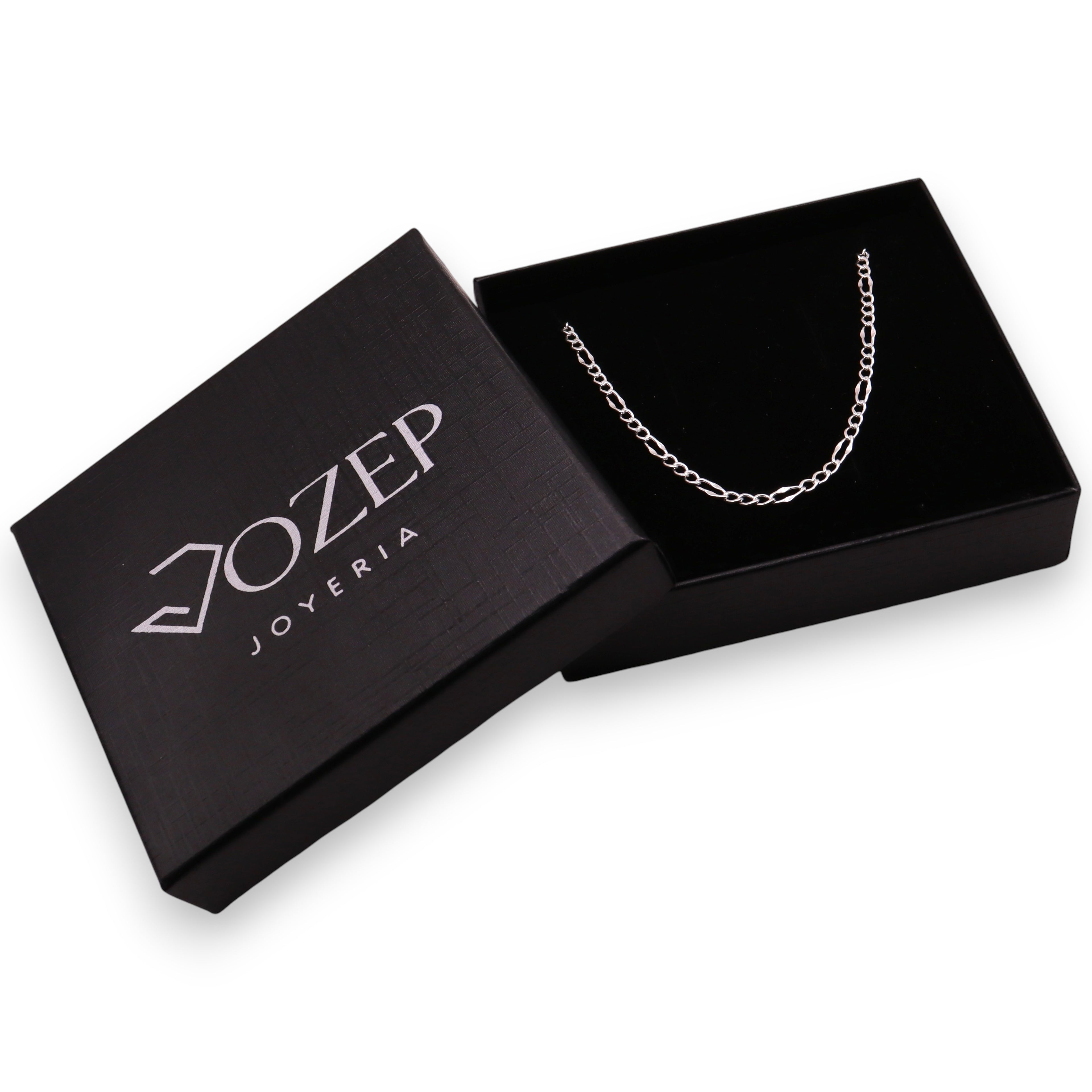 Cadena Figaro 3x1 Forjada de Plata .925