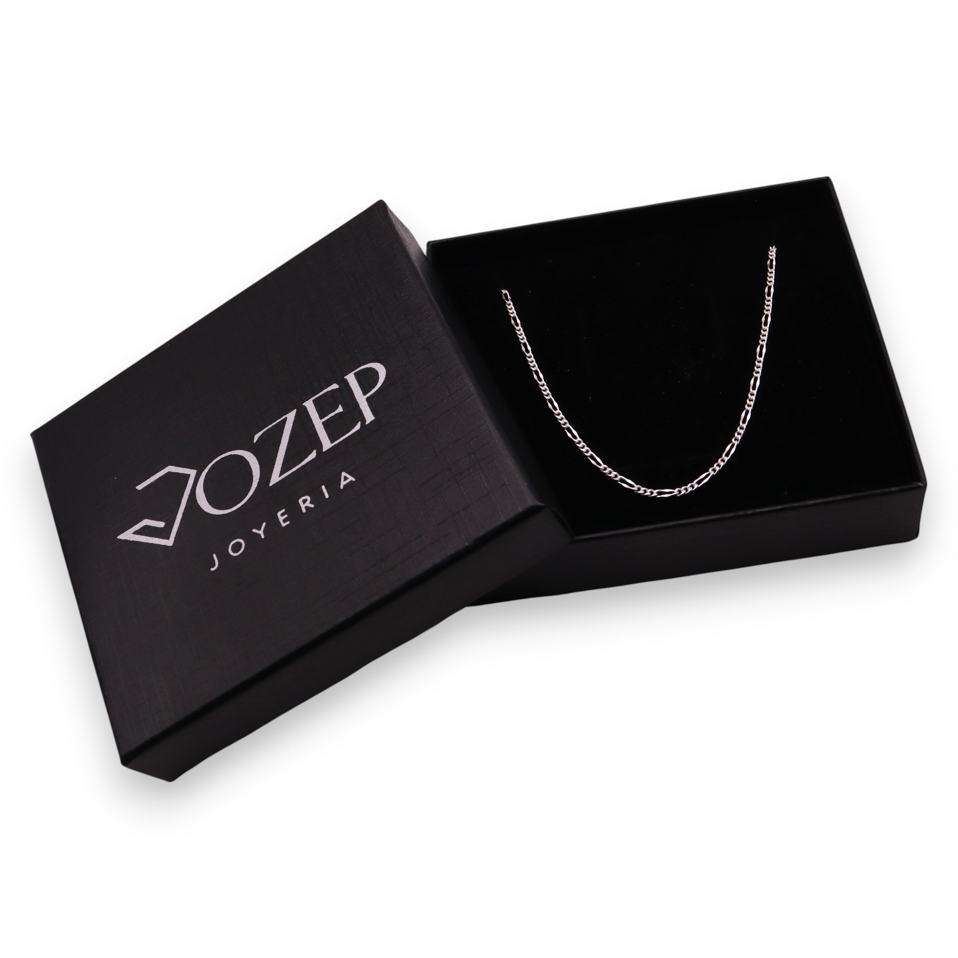 Cadena Figaro Forjada Mini de Plata .925