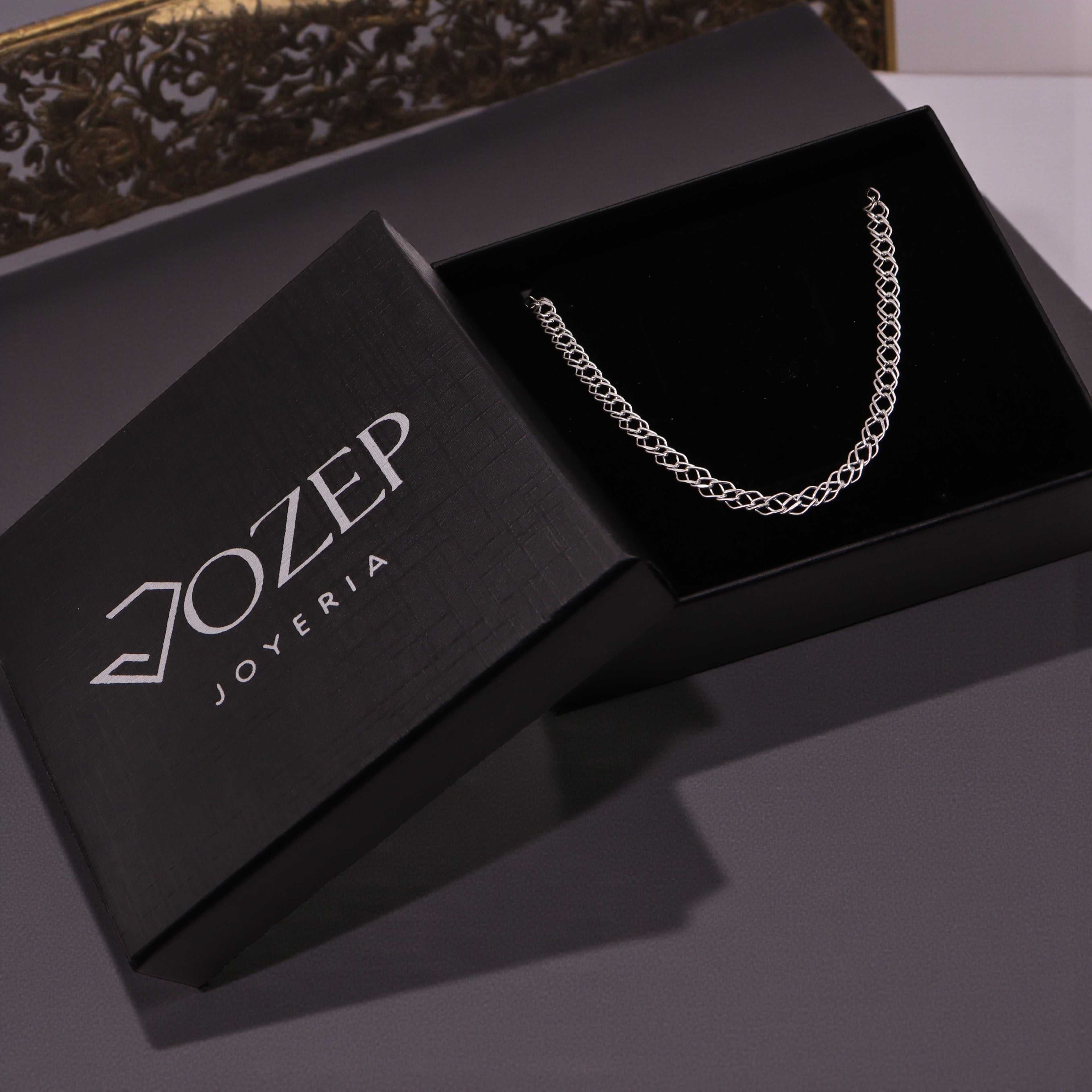 Cadena Doble Rombo de Plata .925