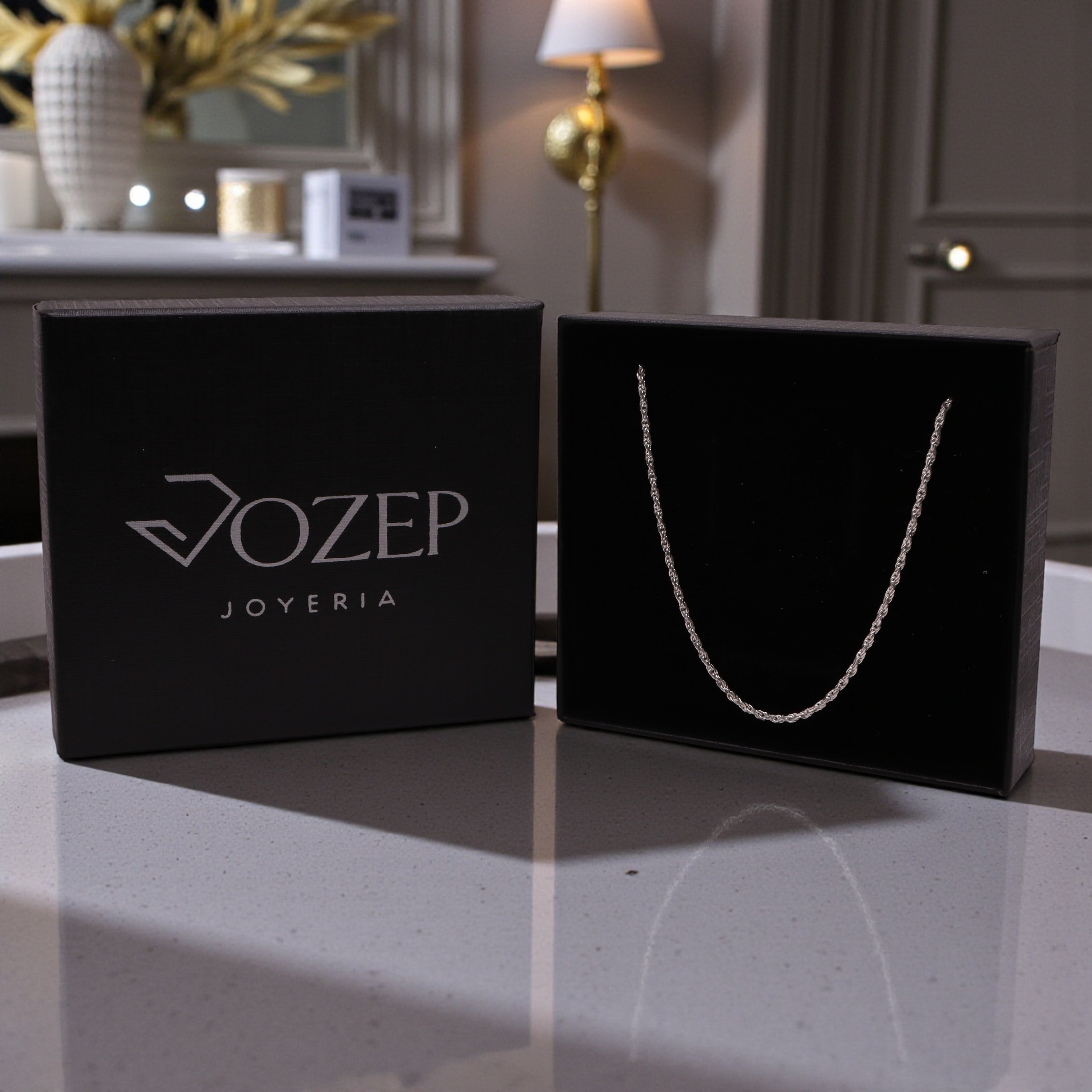 Cadena Torzal 2 mm Plata .925 50, 60 o 70 cm | Jozep Joyería