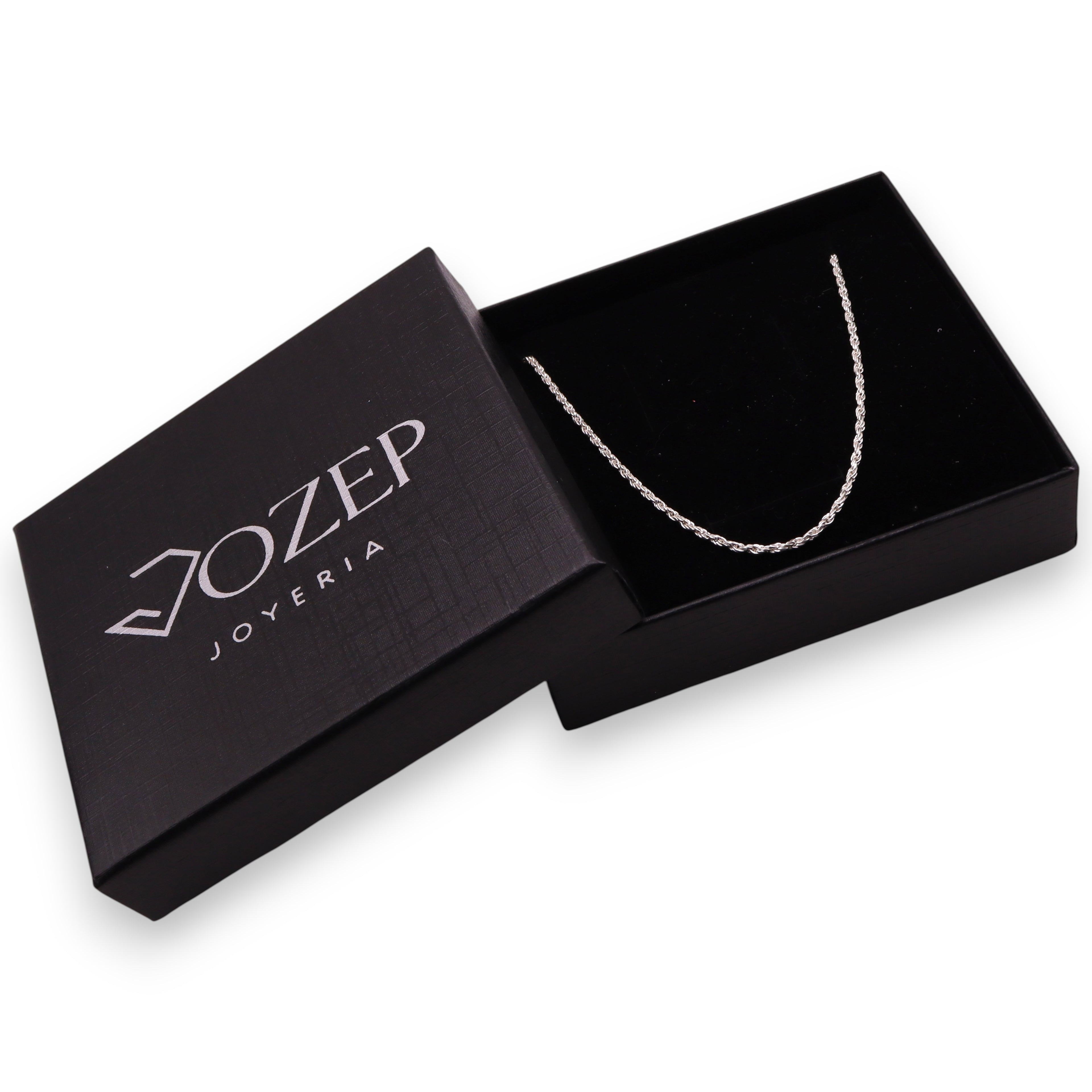 Cadena Torzal 2 mm Plata .925 50, 60 o 70 cm | Jozep Joyería