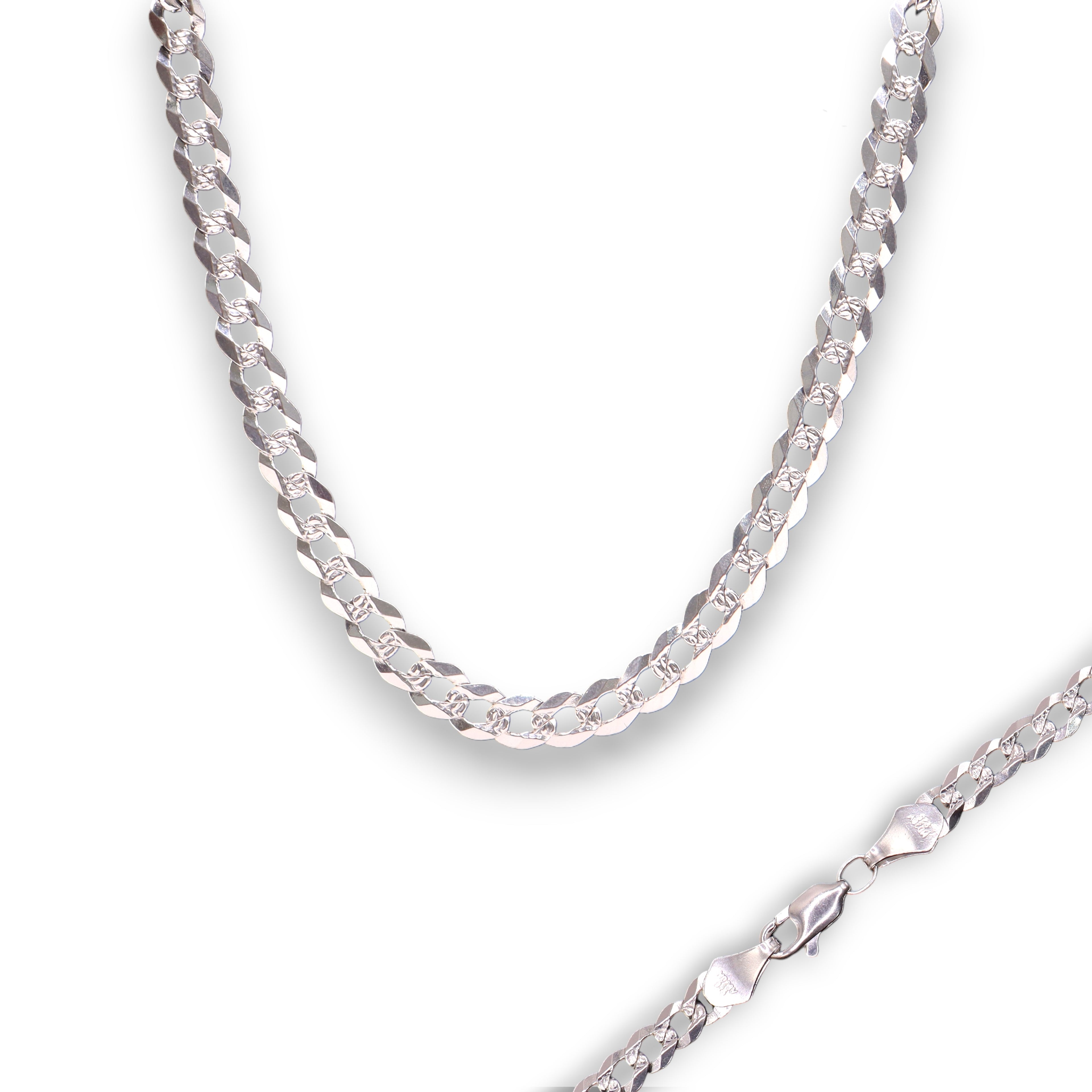 Cadena Cubana 5 mm Plata .925 50 o 60 cm