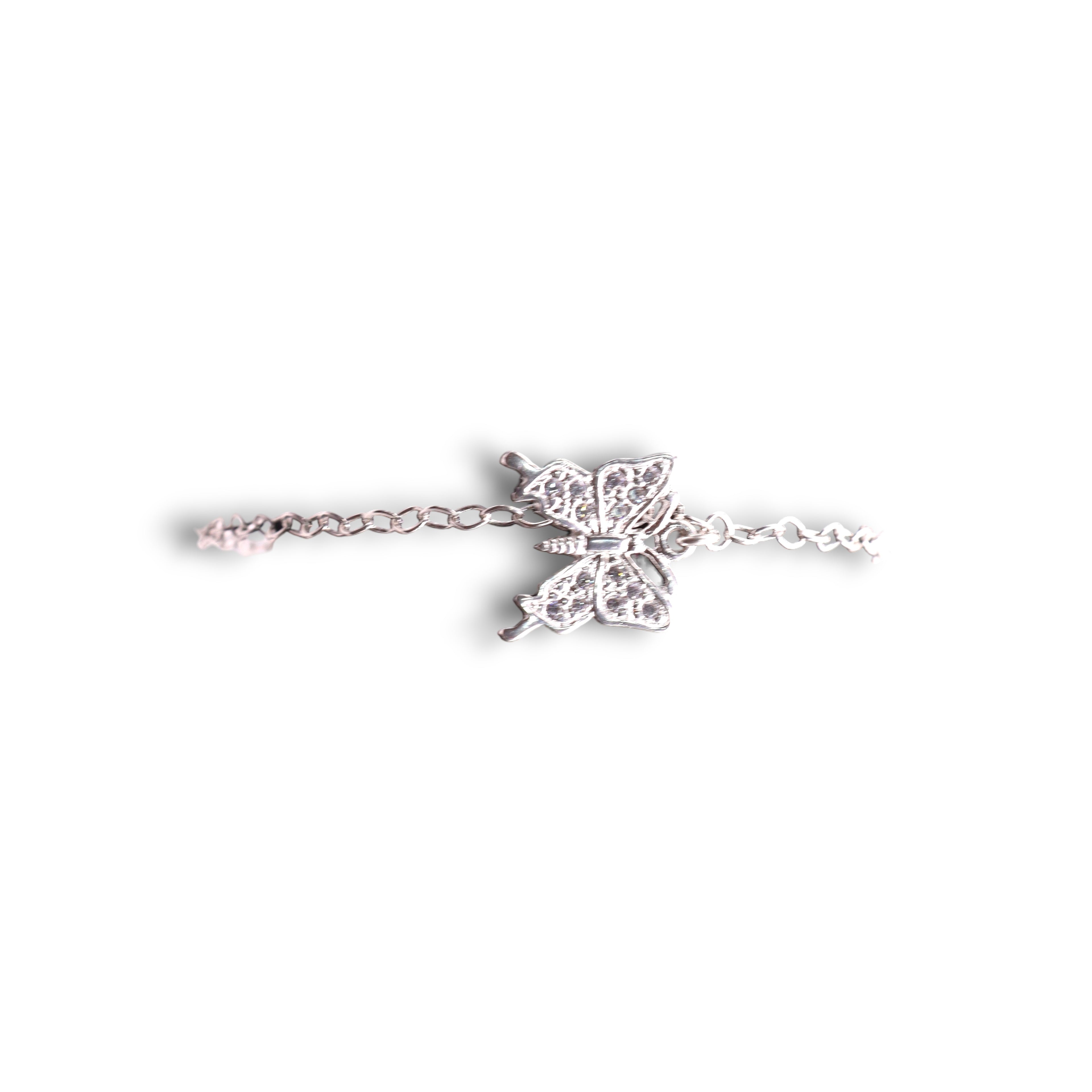 Pulsera Mariposa Grande Plata .925 18 cm  Jozep Joyería