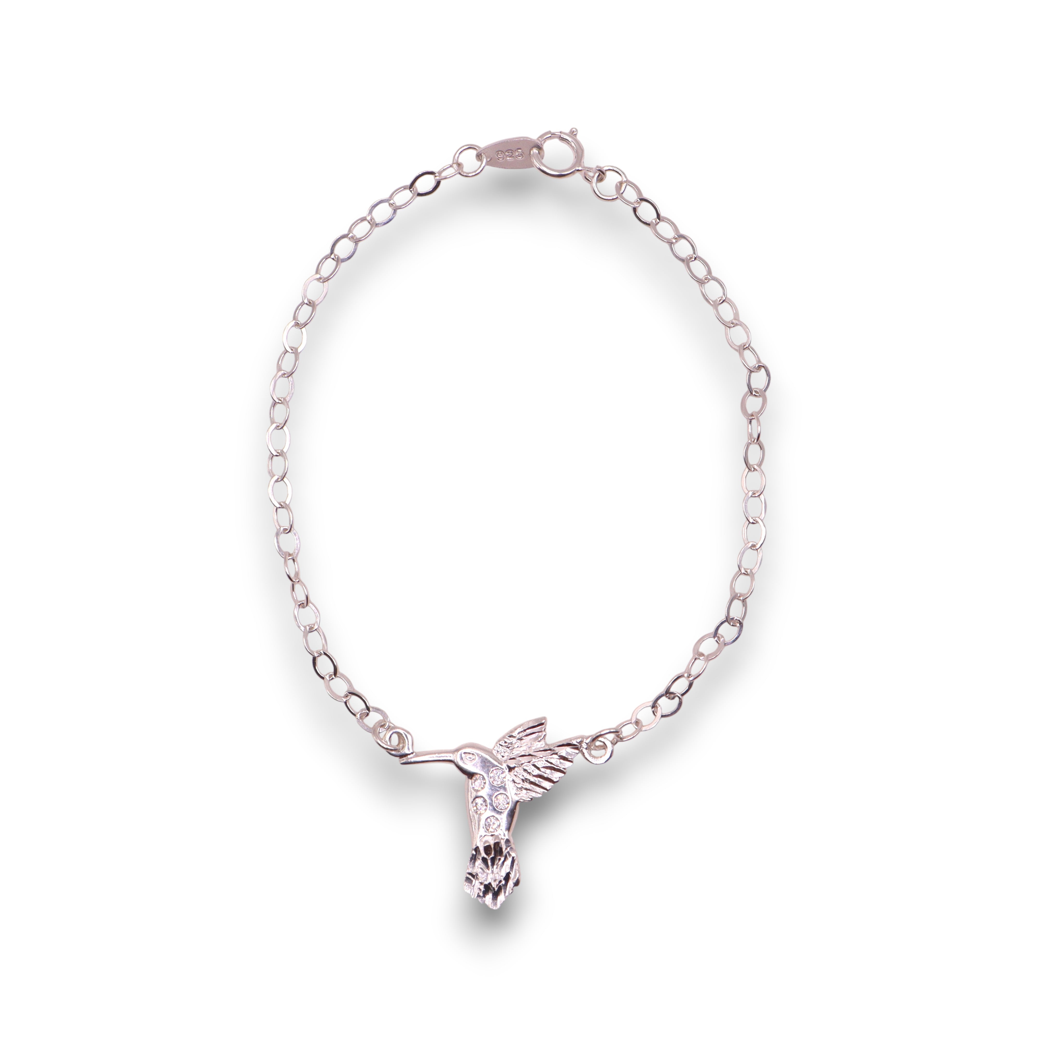 Pulsera Colibrí Plata .925 18 cm Jozep Joyería