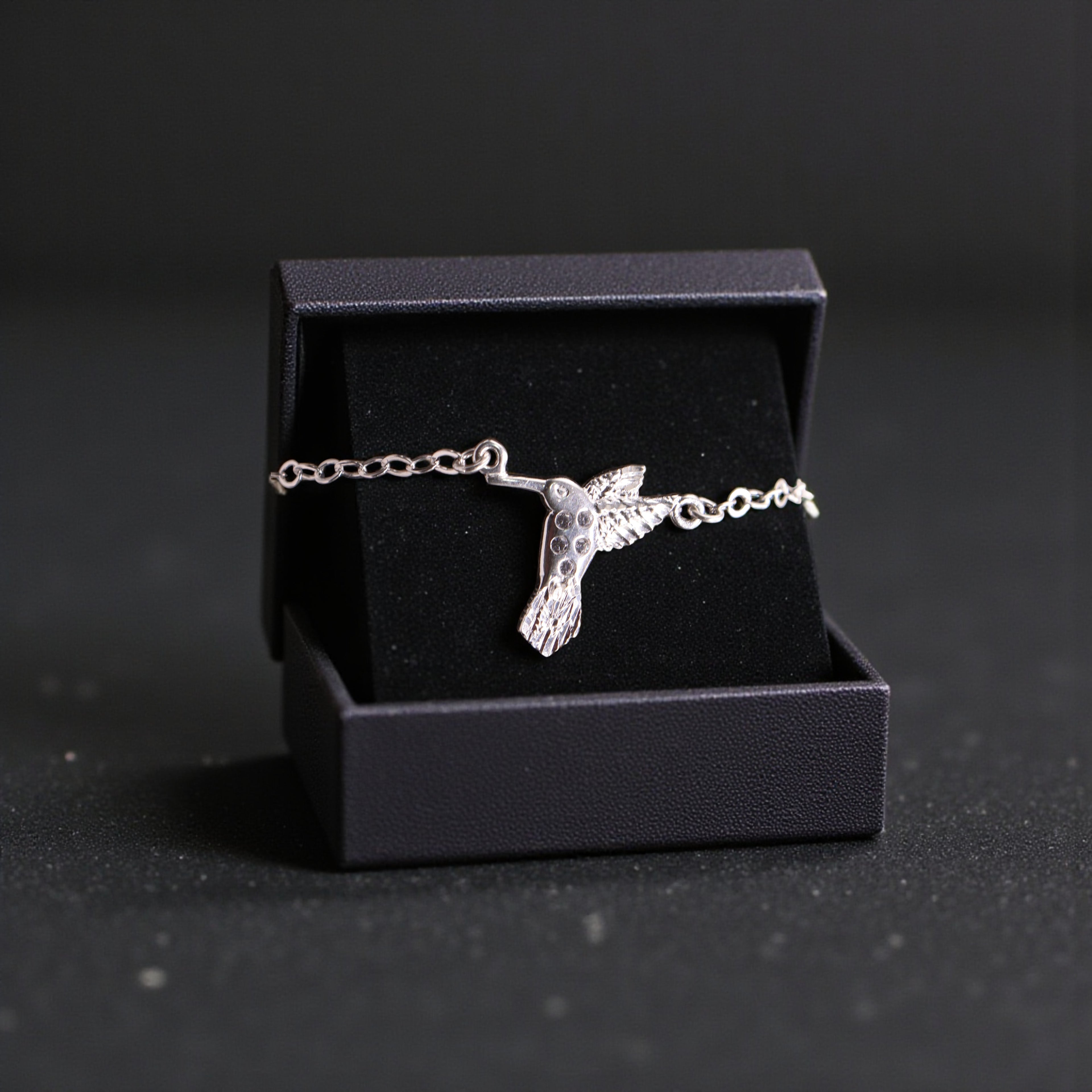 Pulsera Colibrí Plata .925 18 cm Jozep Joyería