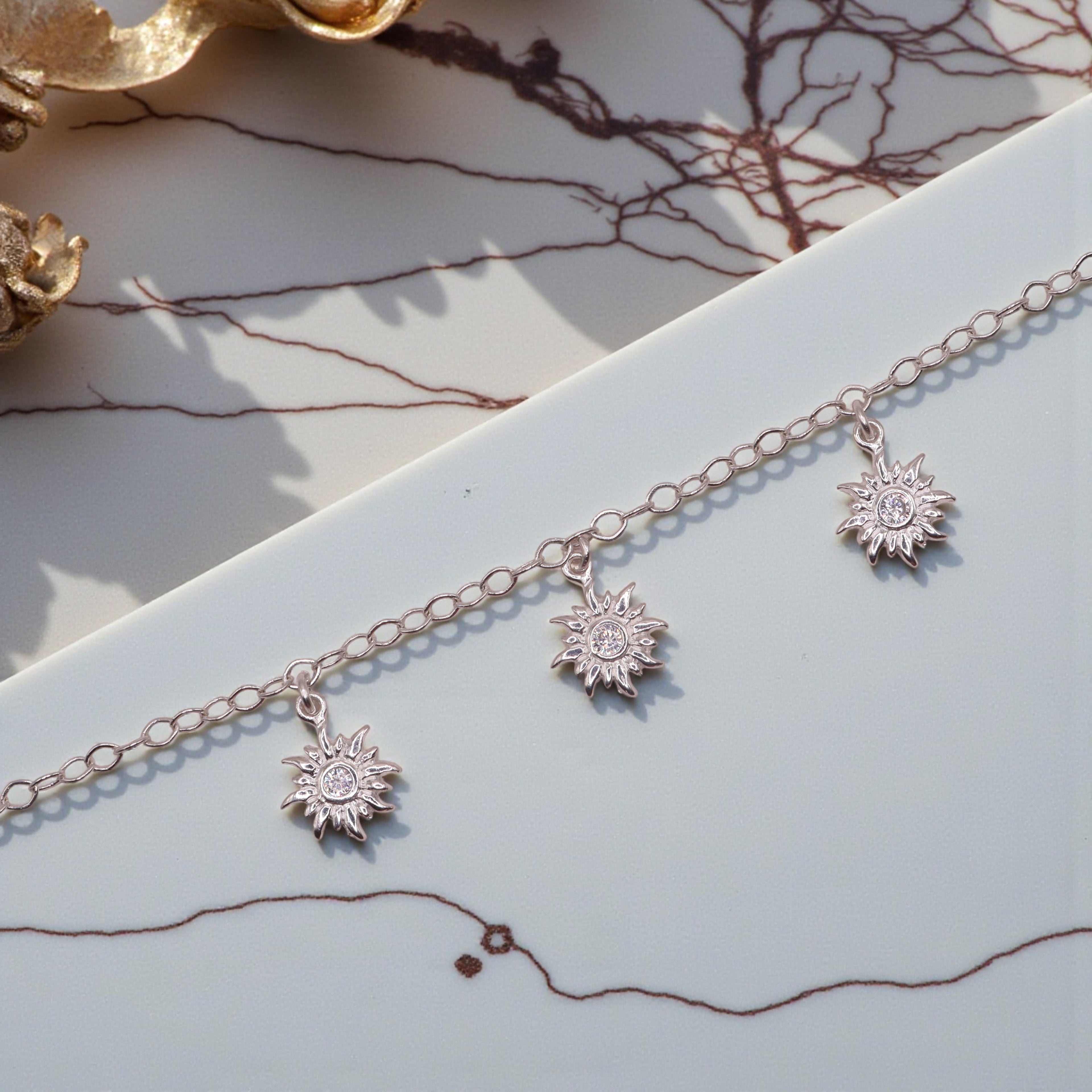 Pulsera Tres Soles Plata .925 19 cm