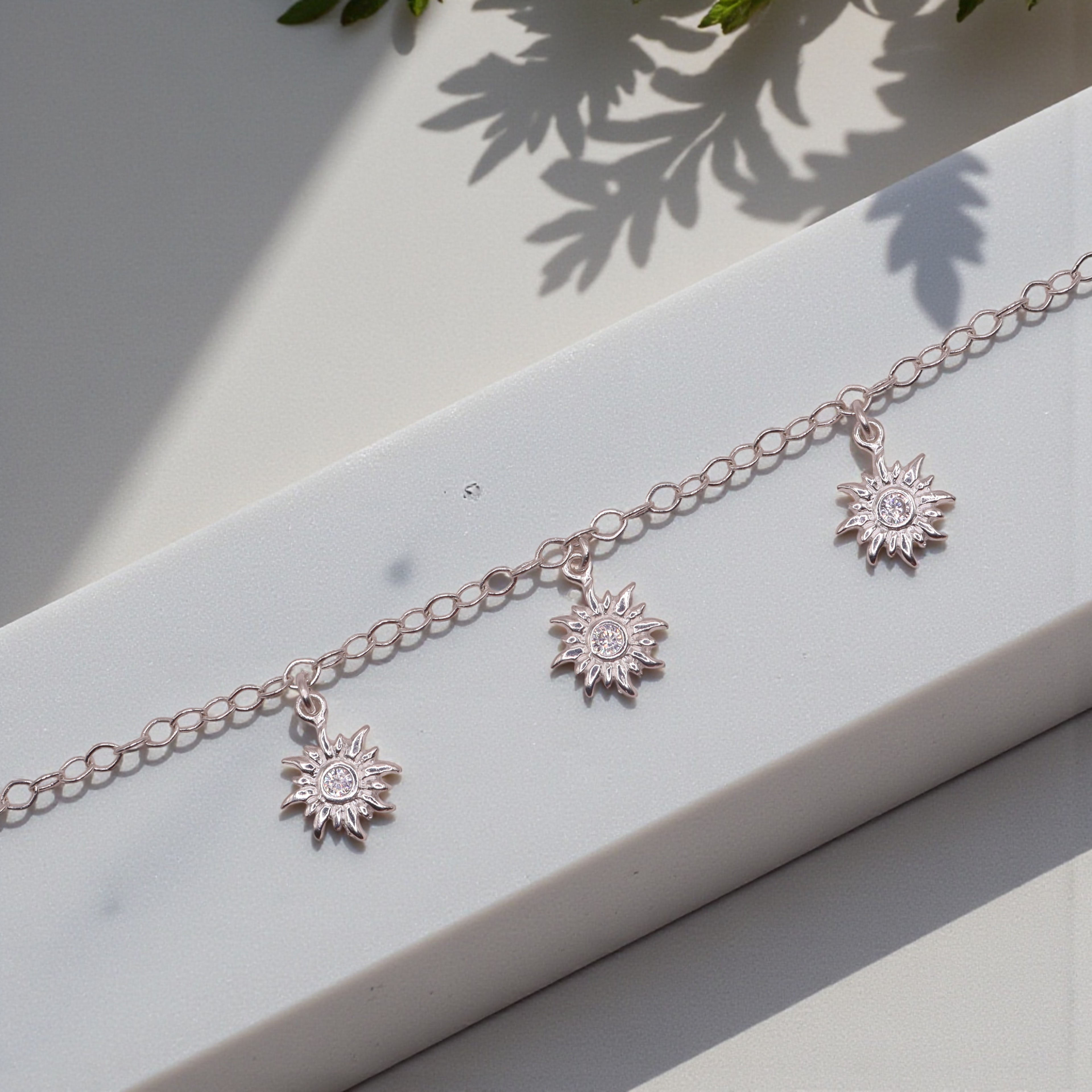 Pulsera Tres Soles Plata .925 19 cm