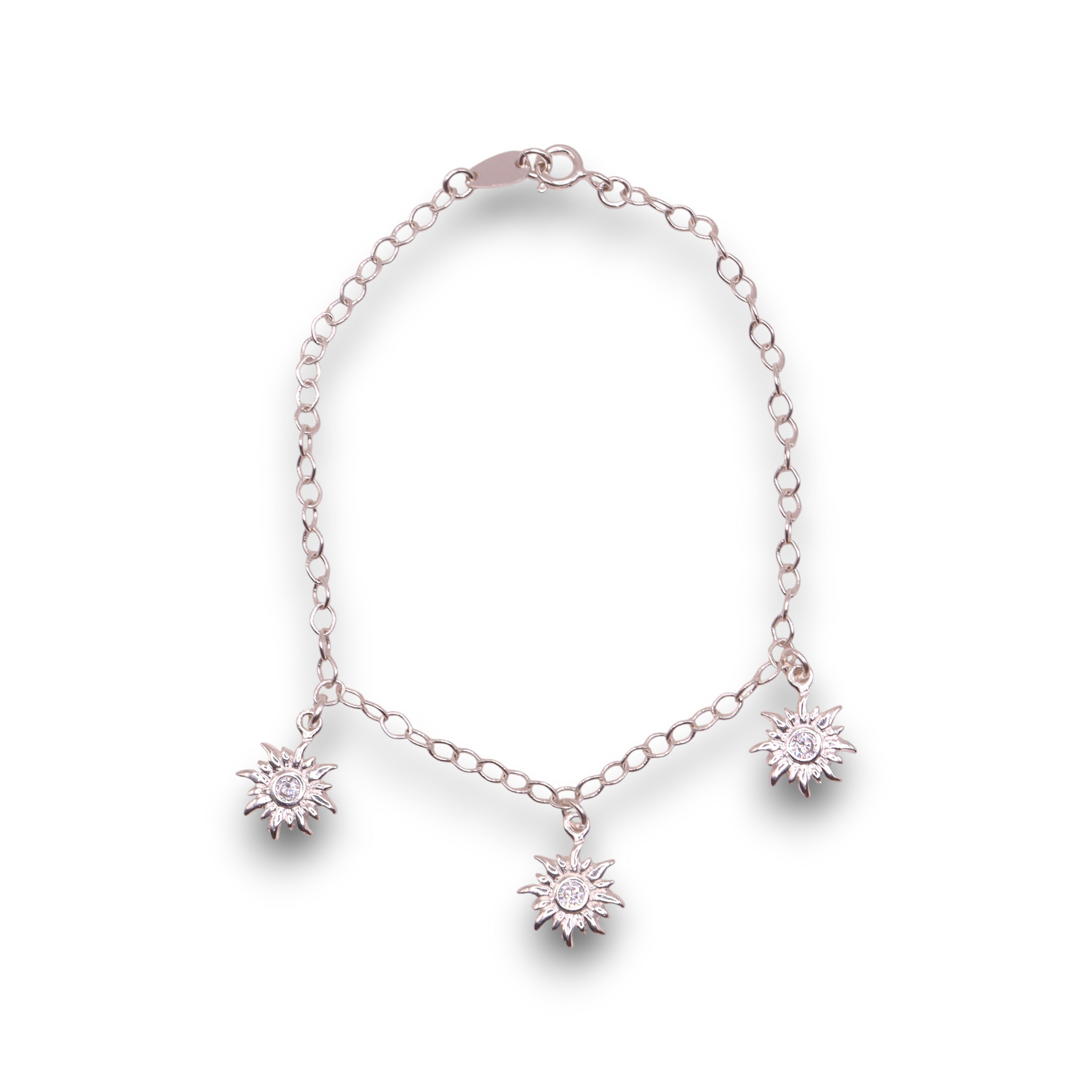 Pulsera Tres Soles Plata .925 19 cm