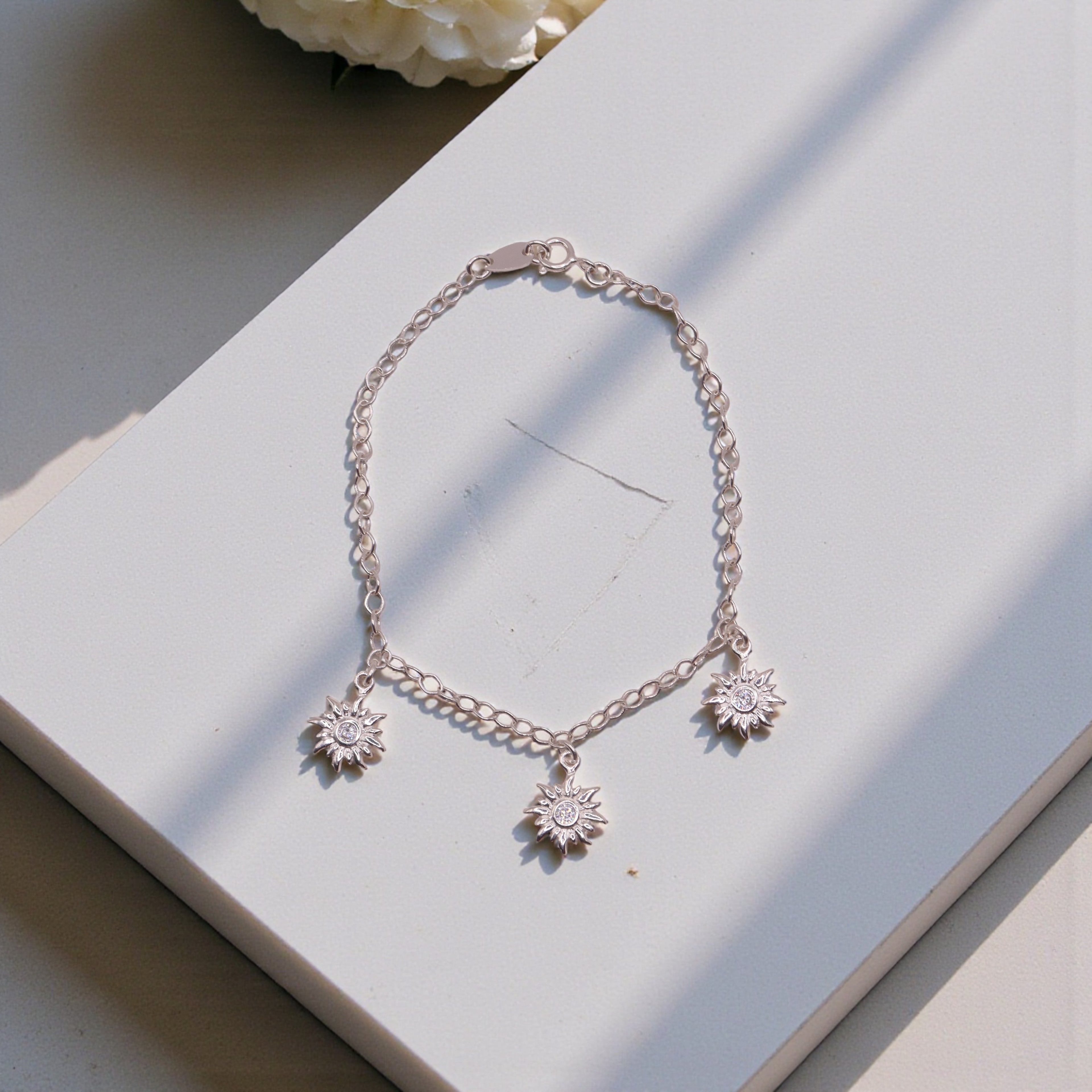 Pulsera Tres Soles Plata .925 19 cm