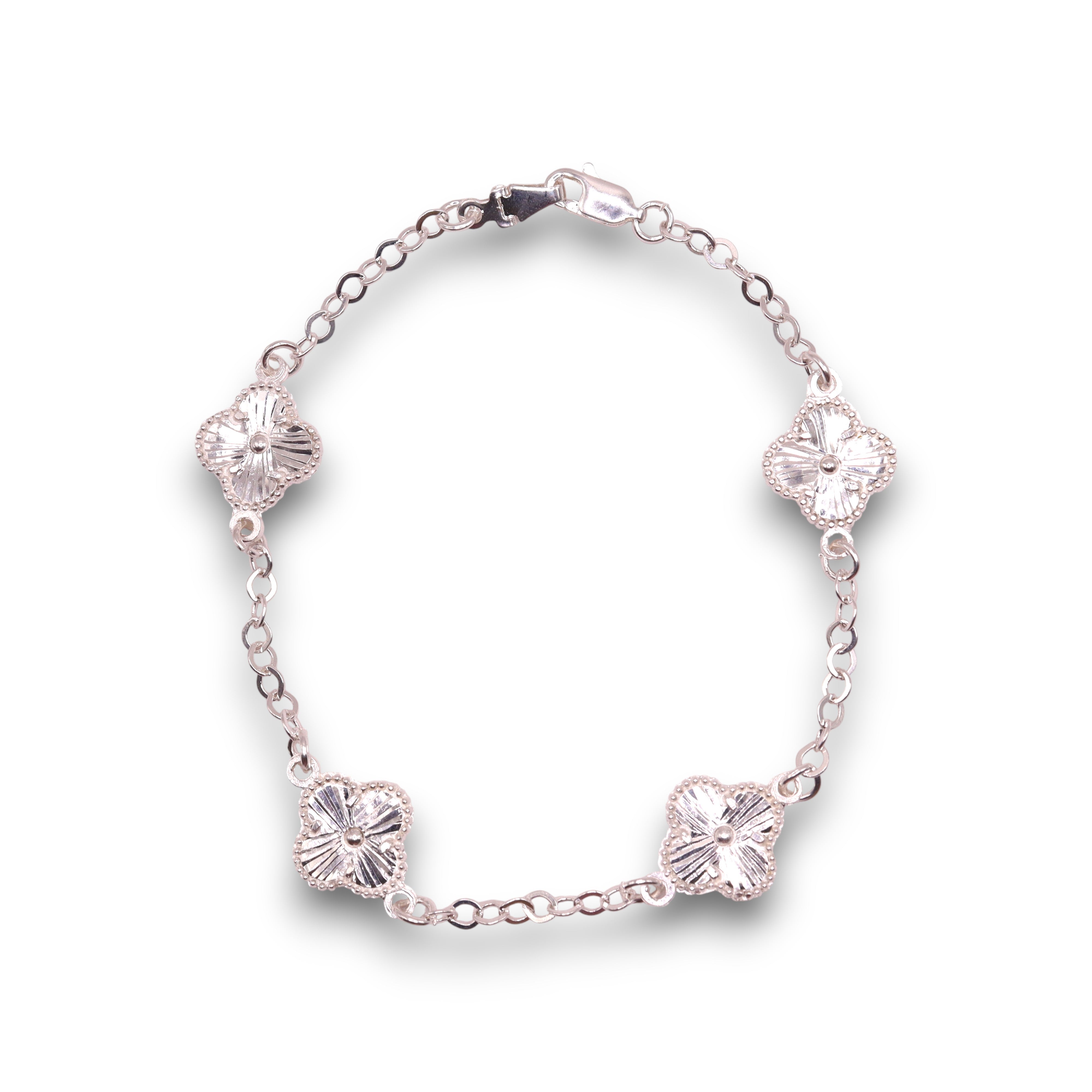 Pulsera Plata 925 Trebol 21.5 Cm | Jozep Joyería