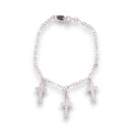 Pulsera Tres Cruces Plata .925 18.5 cm Jozep Joyería