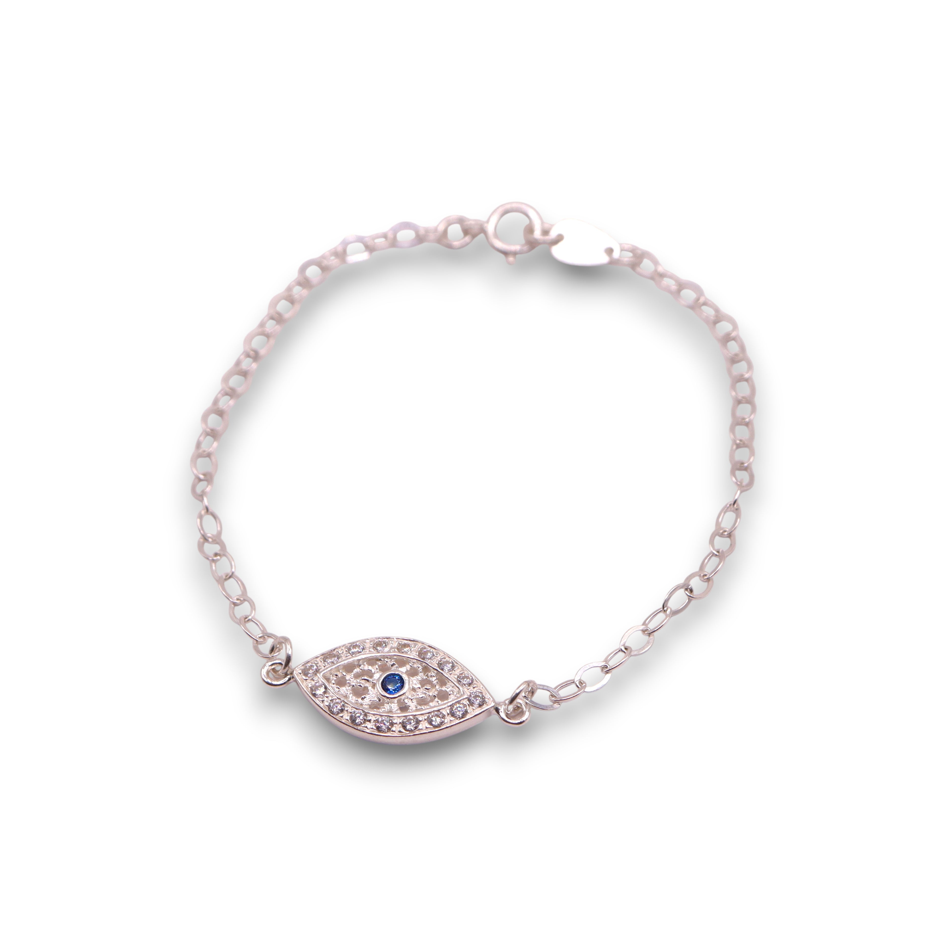 Pulsera Ojo Turco Plata .925 18 cm  Jozep Joyería