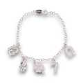 Pulsera Dijes Suerte Plata .925 18 cm  Jozep Joyería
