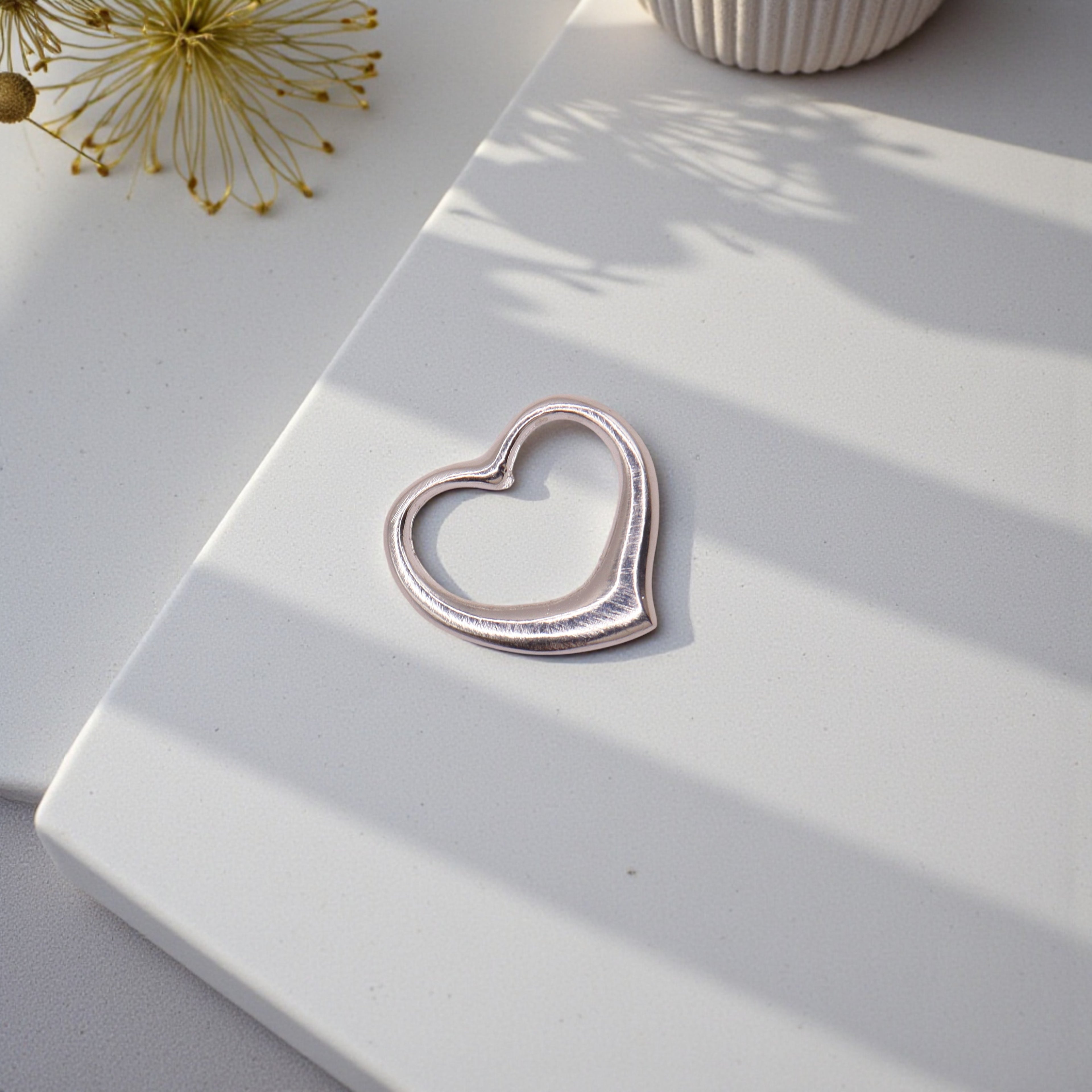 Dije Corazón Calado Plata .925 Jozep Joyería