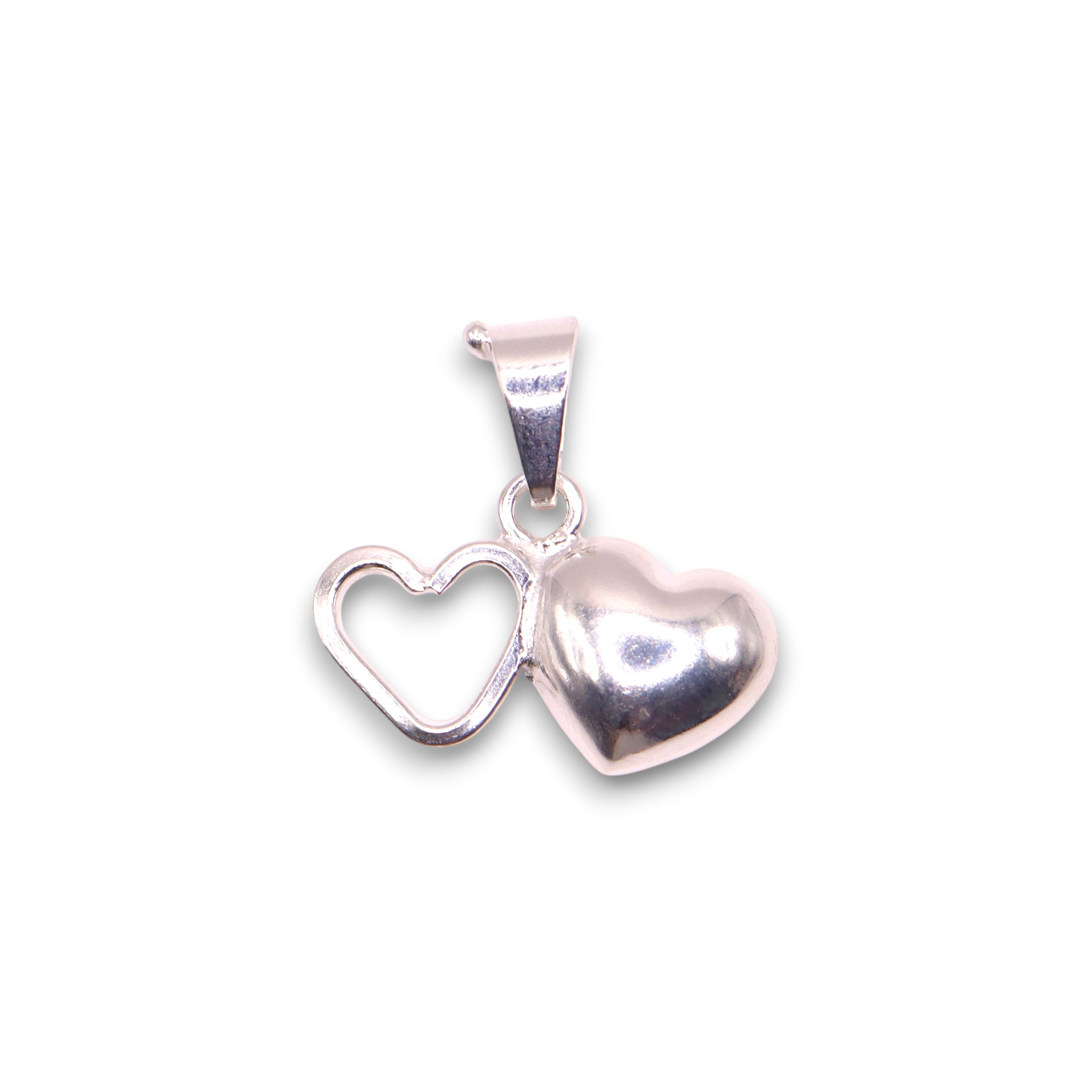 Dije Corazones Unidos Plata .925  | Jozep Joyería