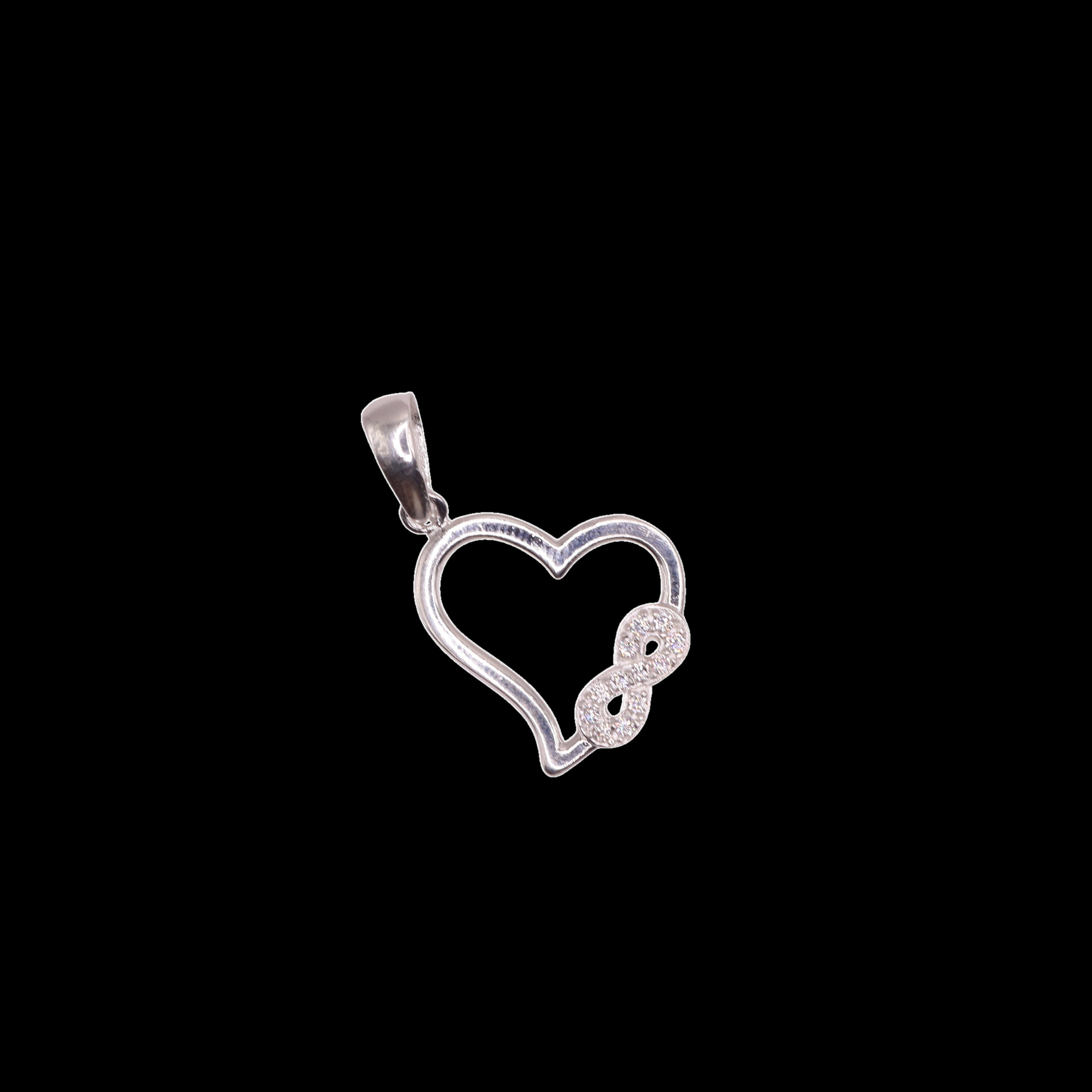 Dije Corazón Infinito Plata 925 Jozep Joyería