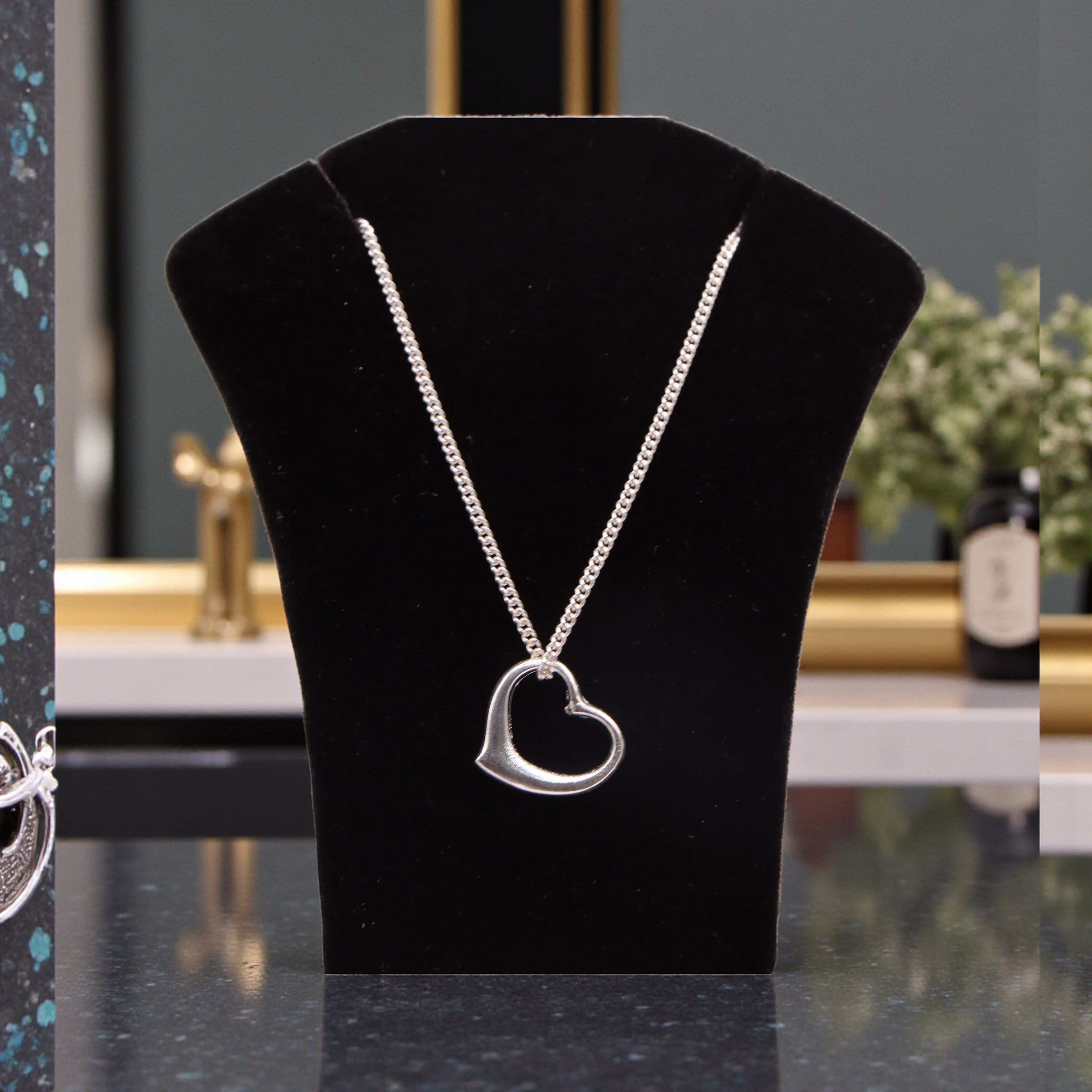 Dije Corazón Calado Plata .925 Jozep Joyería