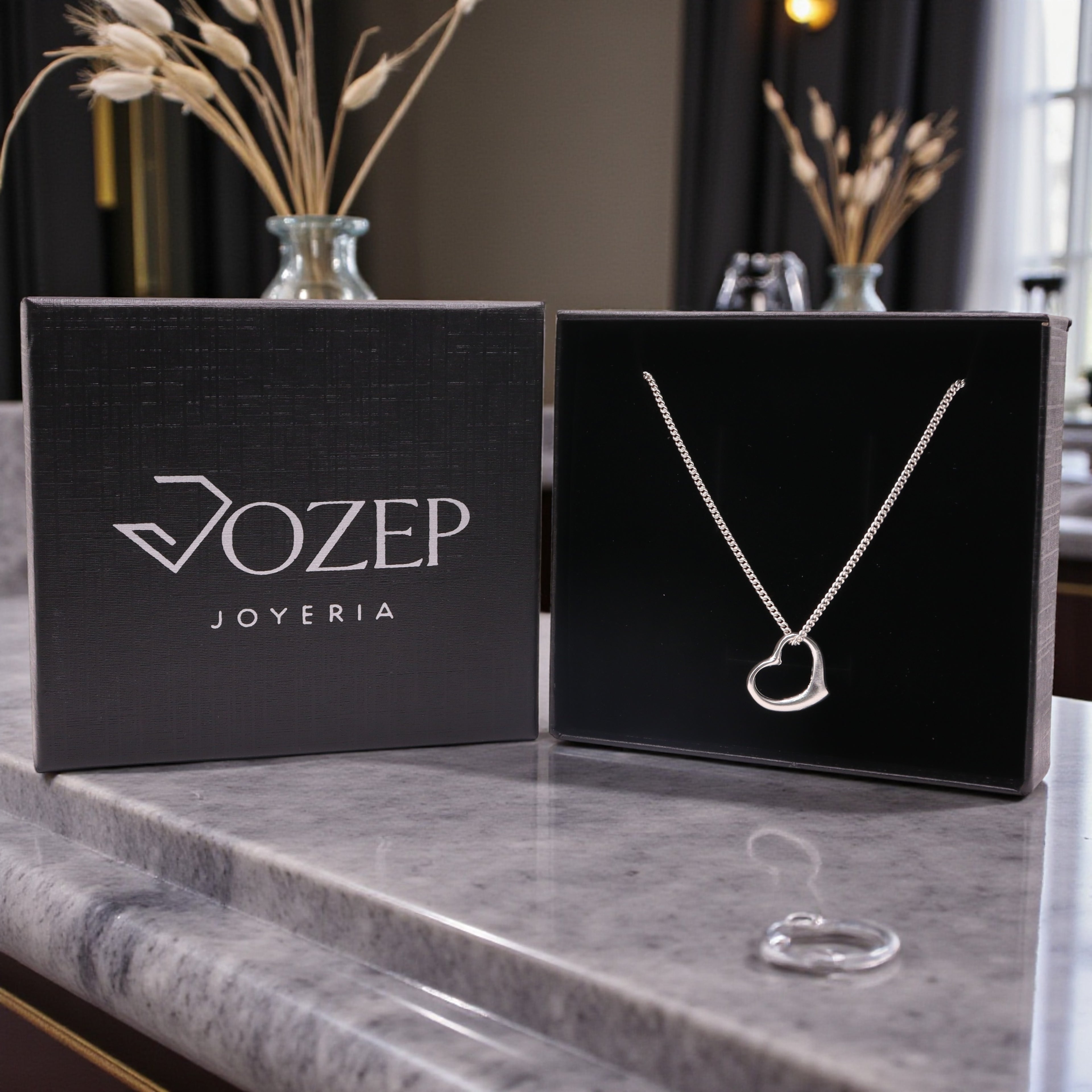 Dije Corazón Calado Plata .925 Jozep Joyería