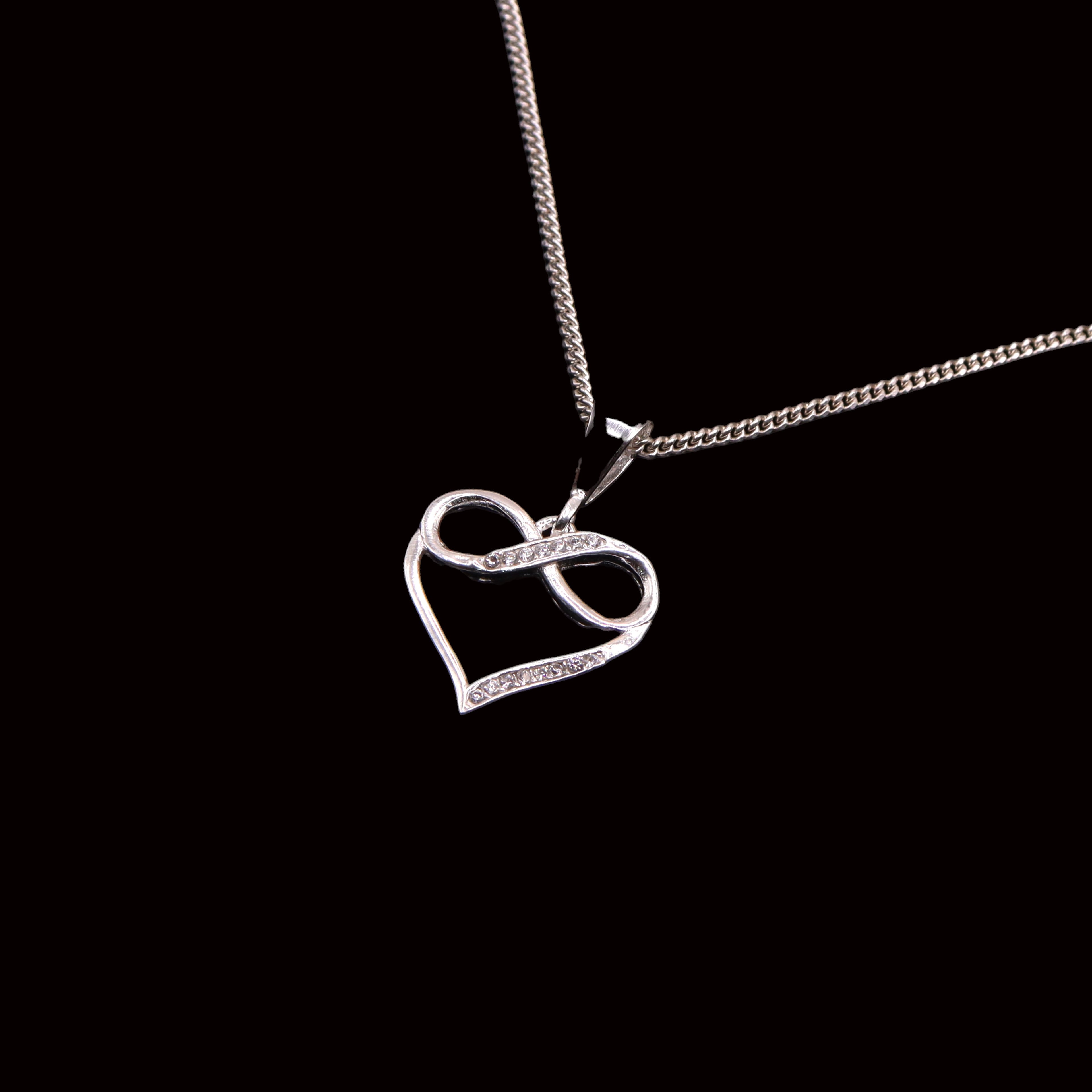 Dije Corazón Infinito Amor Eterno Plata .925 Jozep Joyería