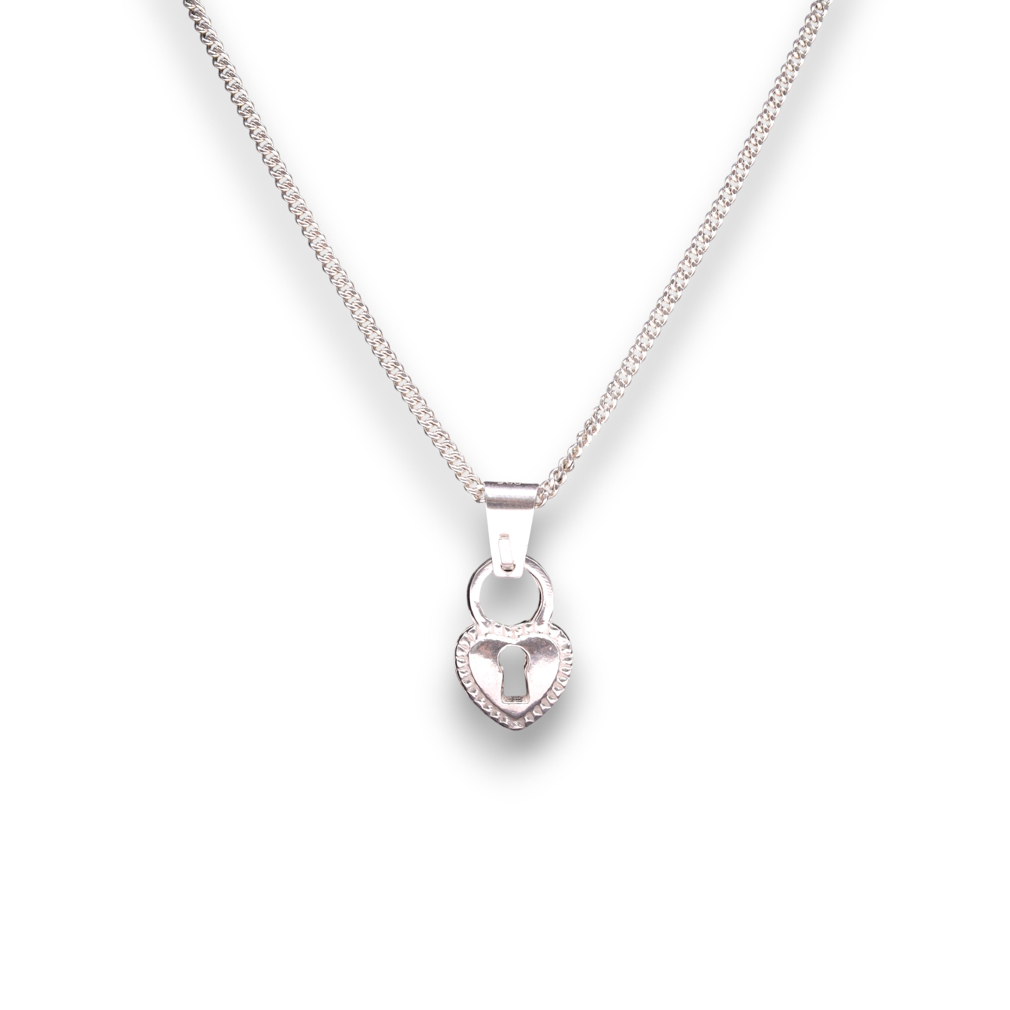 Dije Corazón Candado Promesa Plata .925 Jozep Joyería