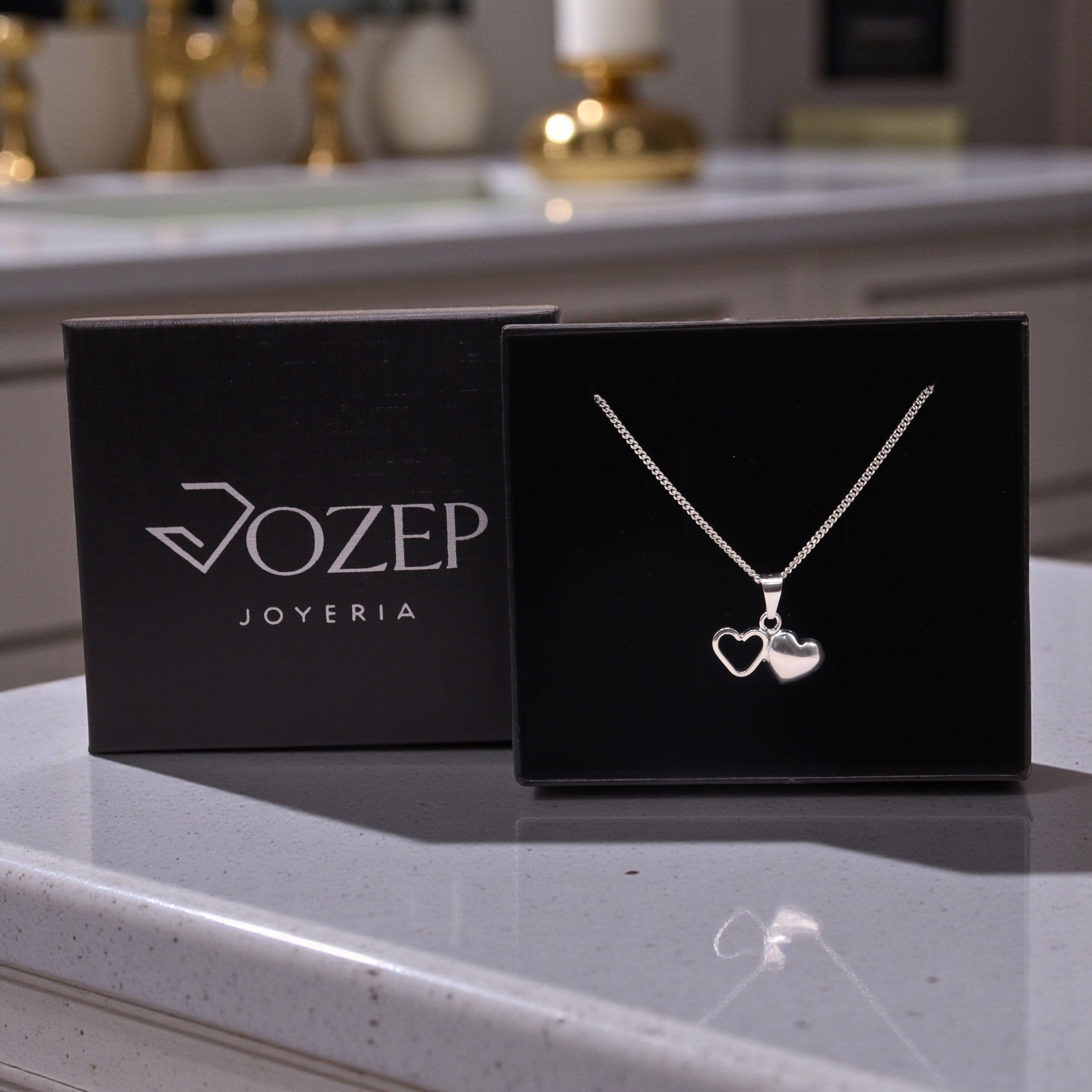 Dije Corazones Unidos Plata .925  | Jozep Joyería