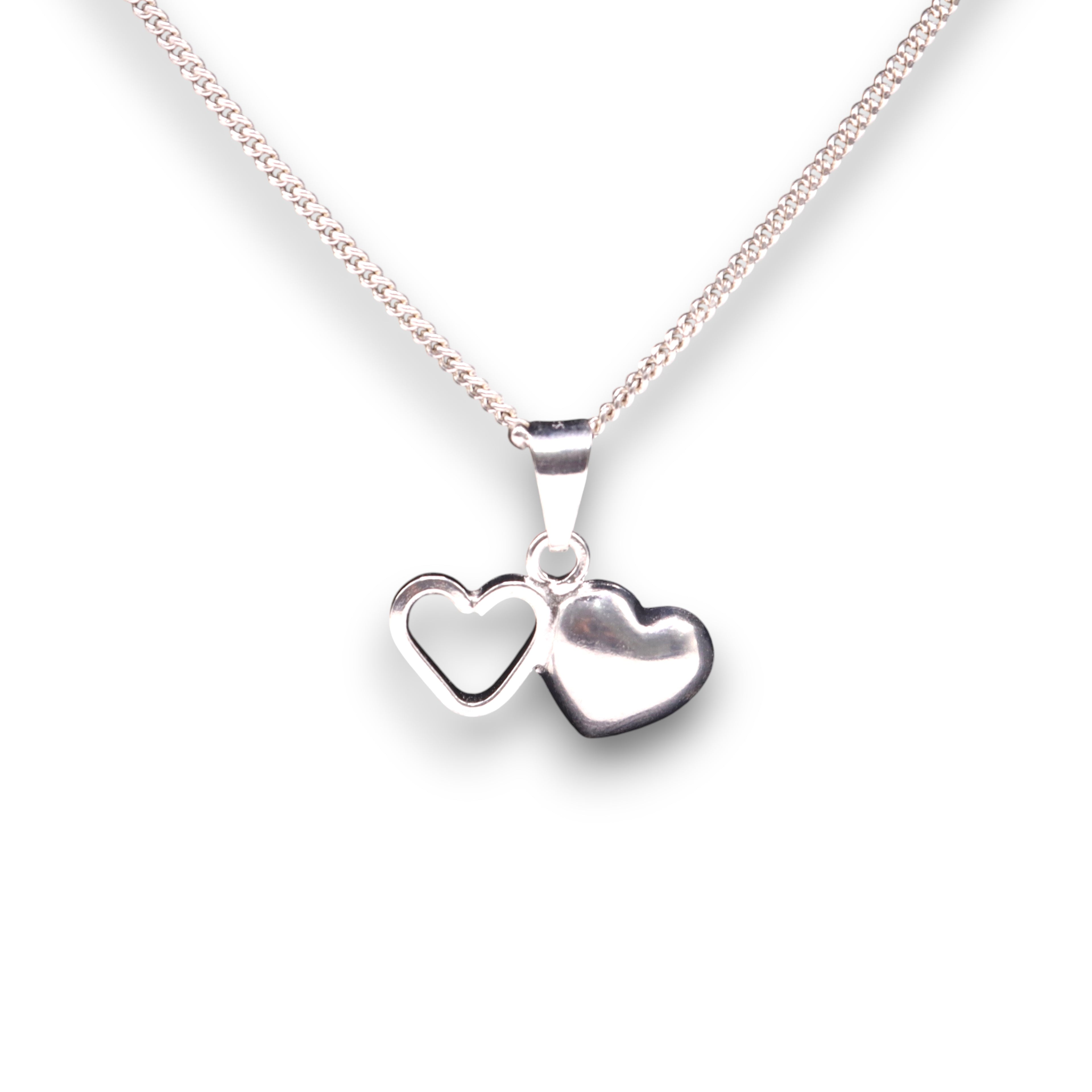 Dije Corazones Unidos Plata .925  | Jozep Joyería