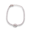 Pulsera de plata .925 con Virgen y zirconias | Jozep Joyería