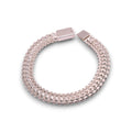 Pulsera de plata .925 tejido ancho 18 y 21 cm | Jozep Joyería
