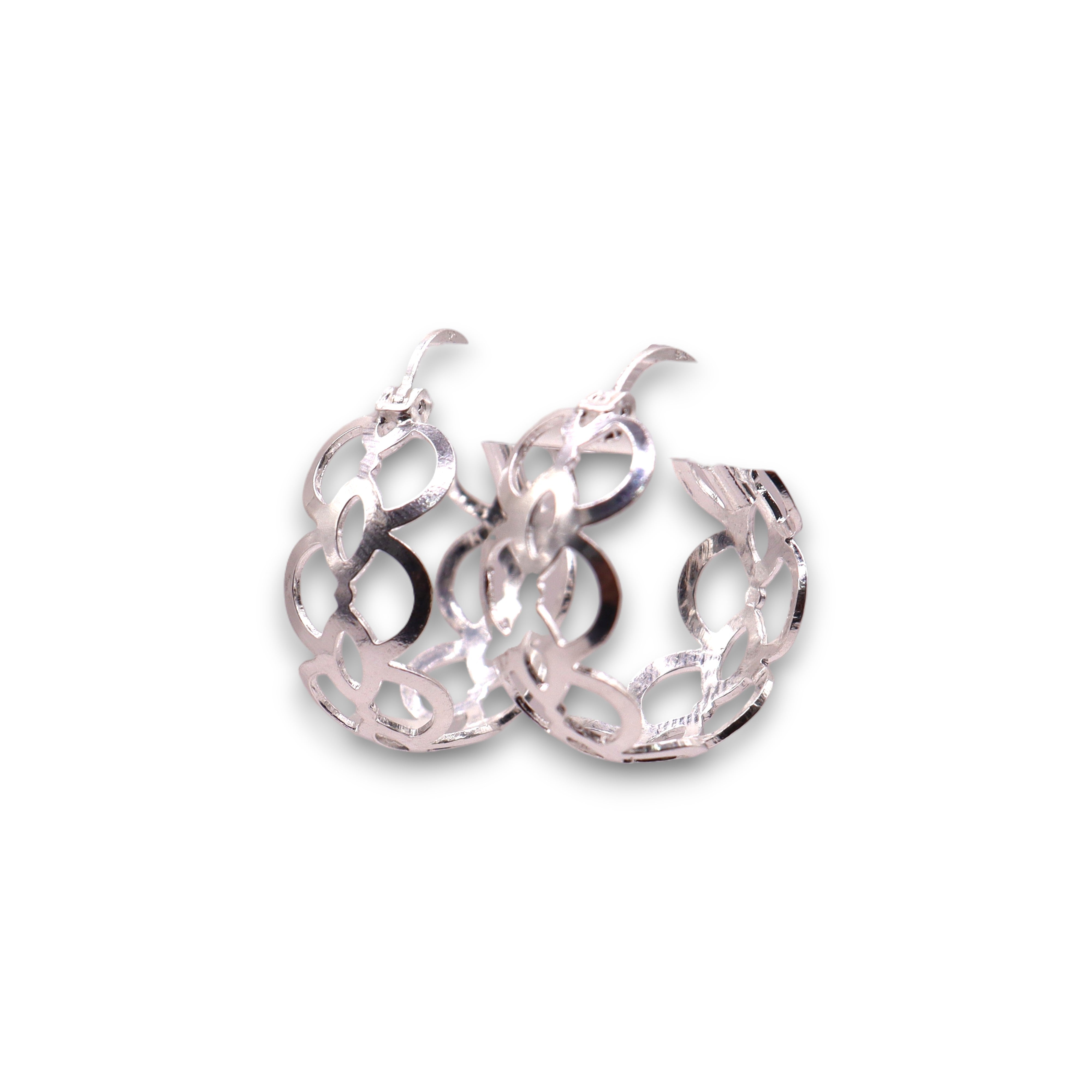 Arracadas Caladas de Plata .925